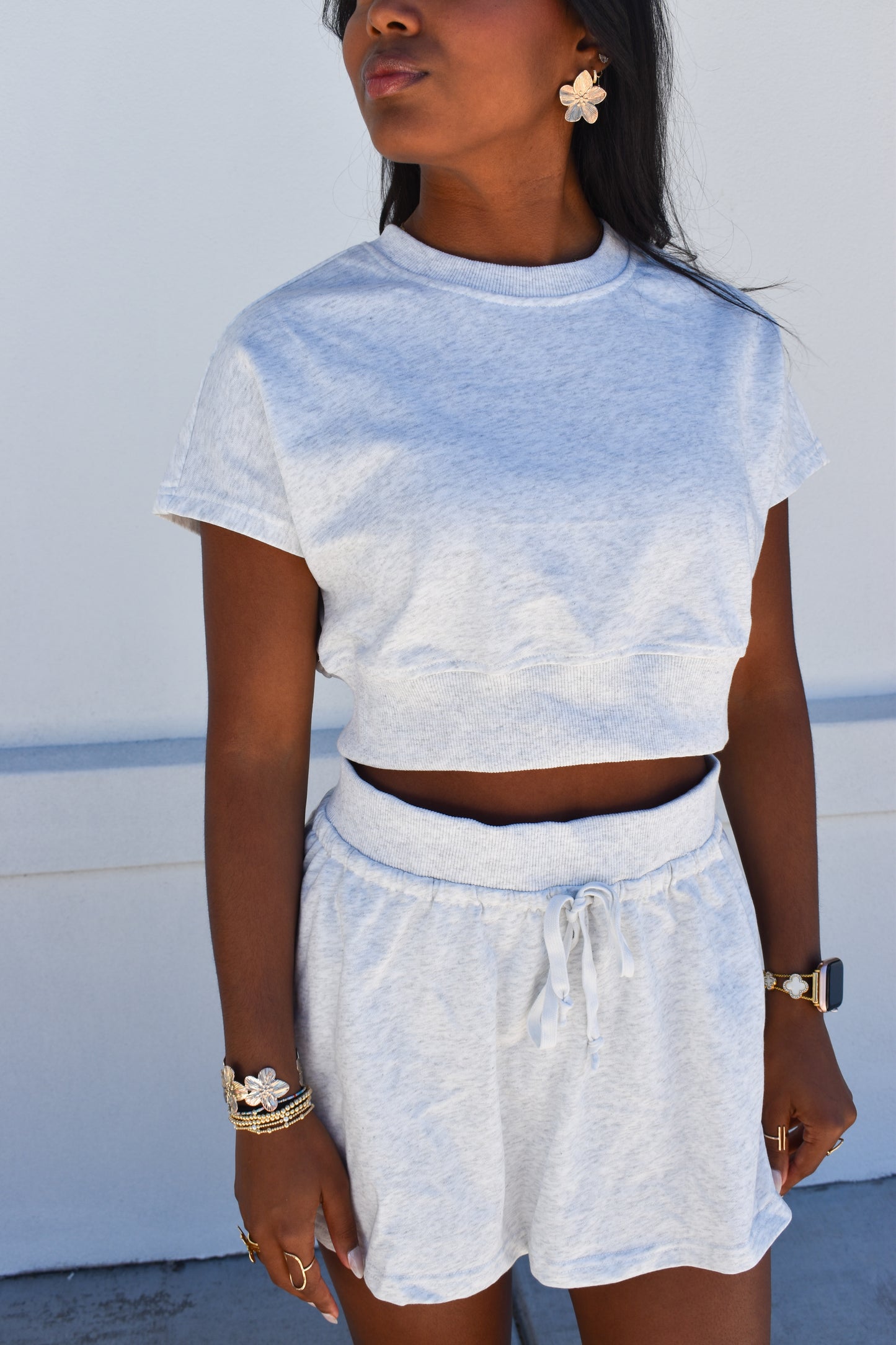 Two Piece Skort Set Casual Fit