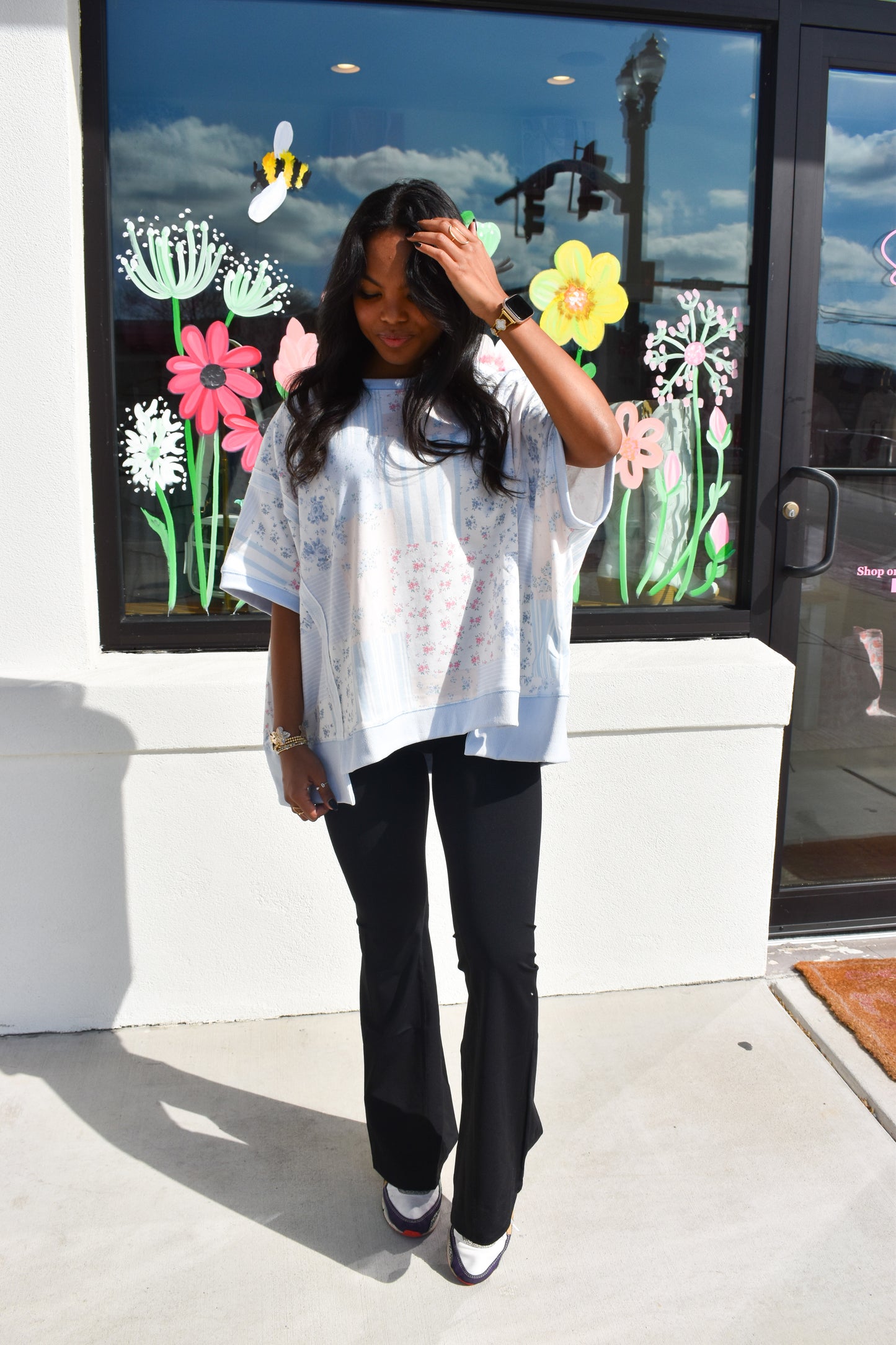 Lizzie Floral Patchwork Top