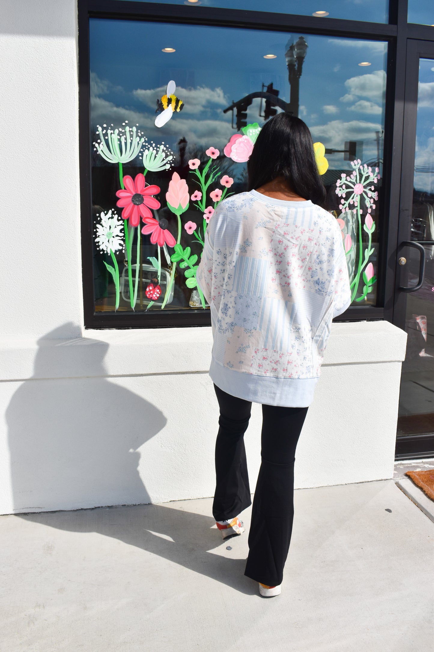 High Waist Crossover Flare Legging