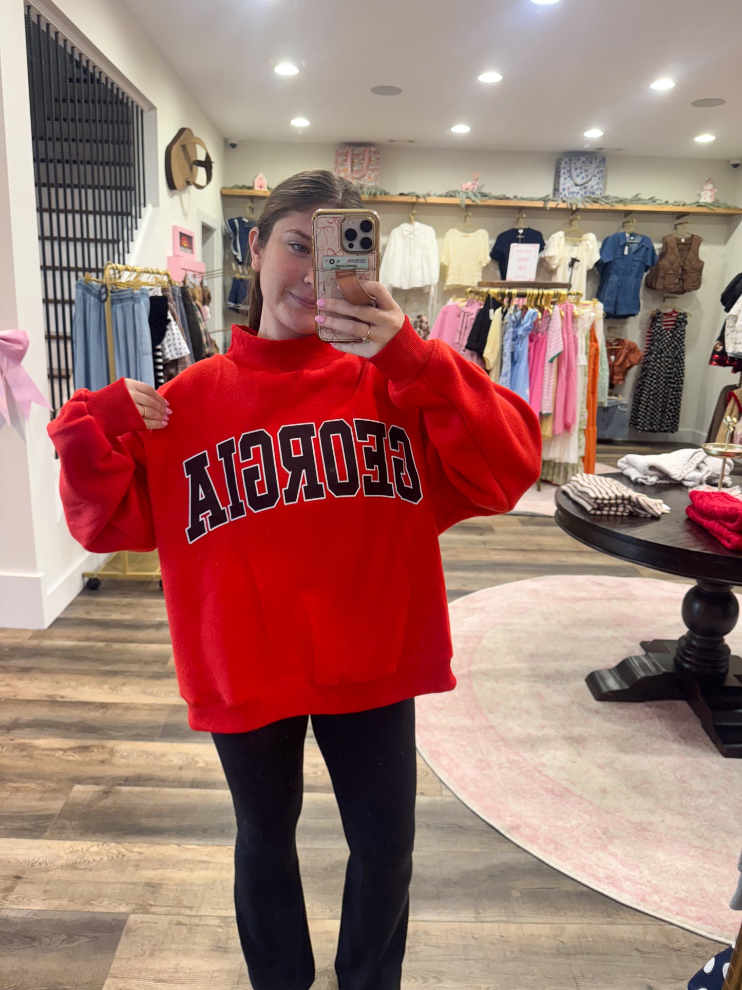 GEORGIA Reversible Mascot Mockneck