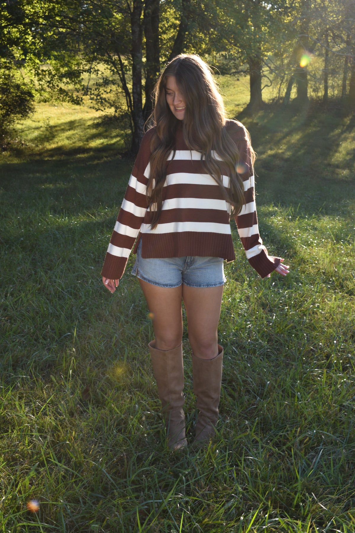 Chocolate Stripe Sweater