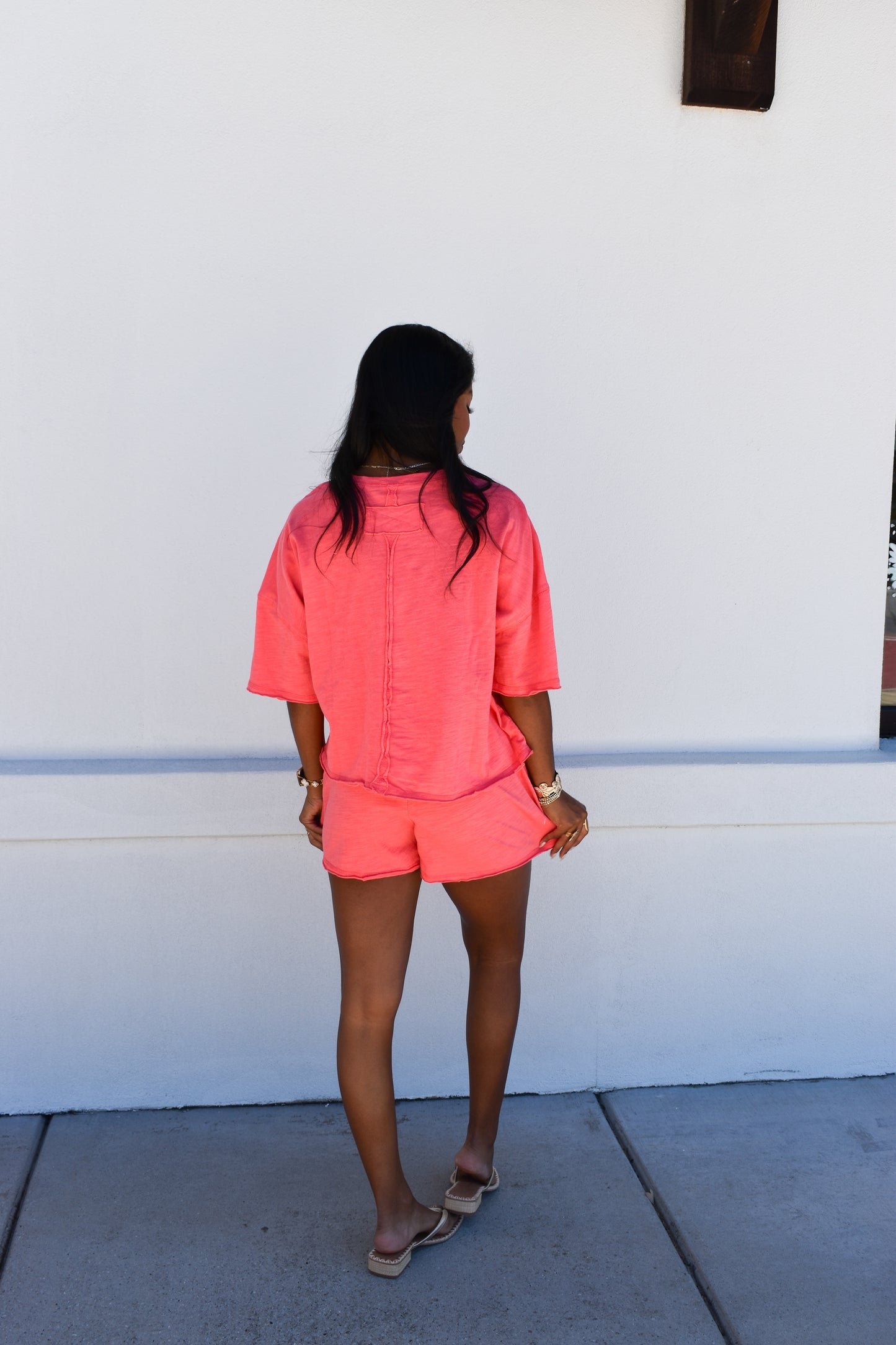 Cotton Cut Edge Detailed Skort