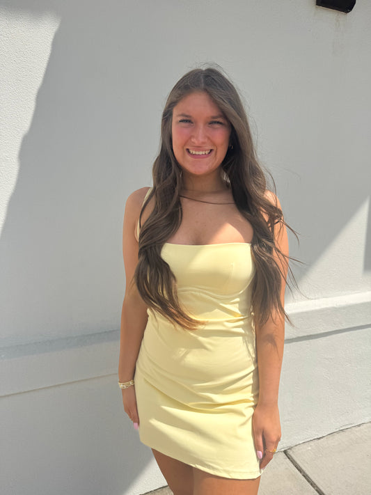 Sweetheart Dress: Lemon