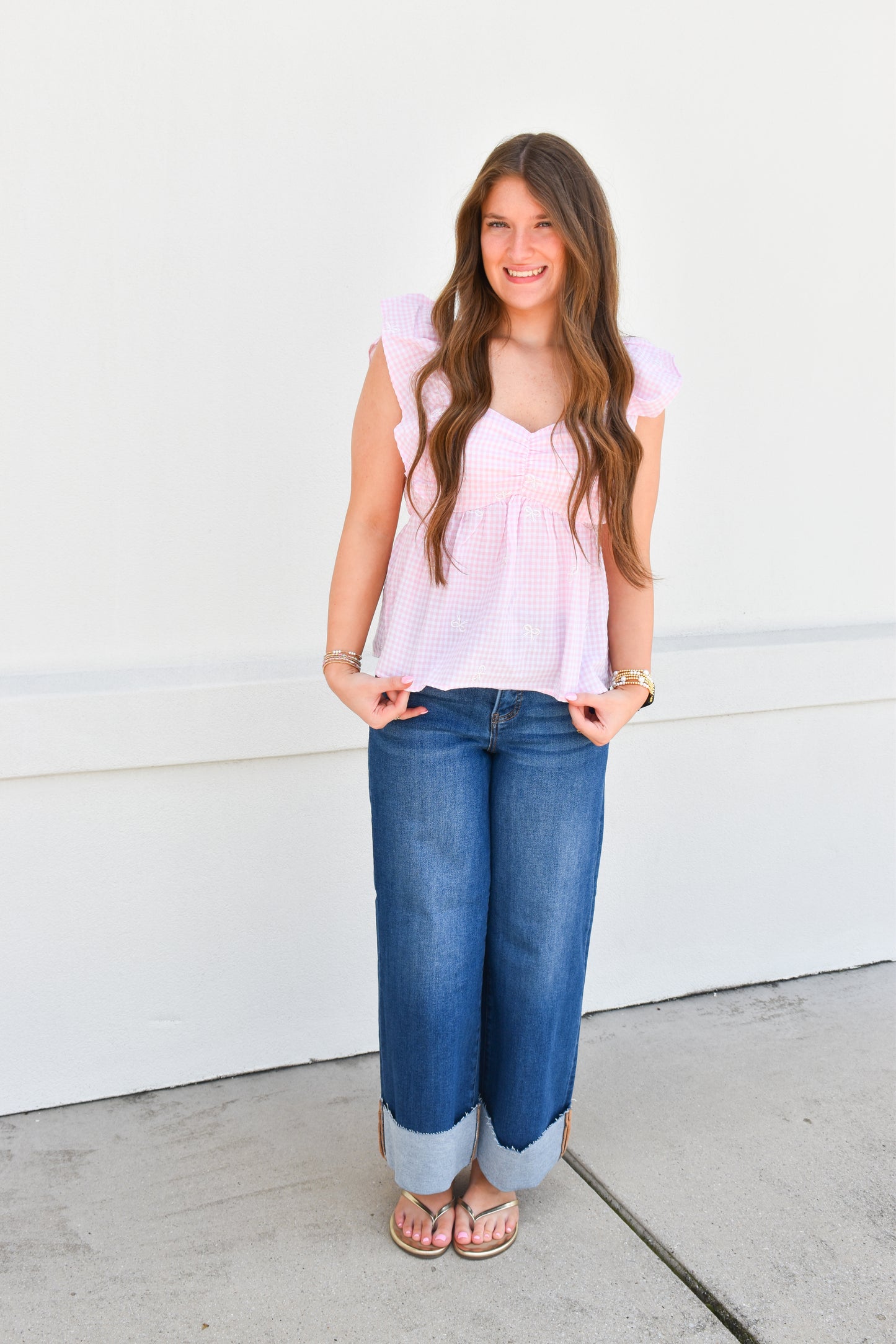 Blushing Bows Top