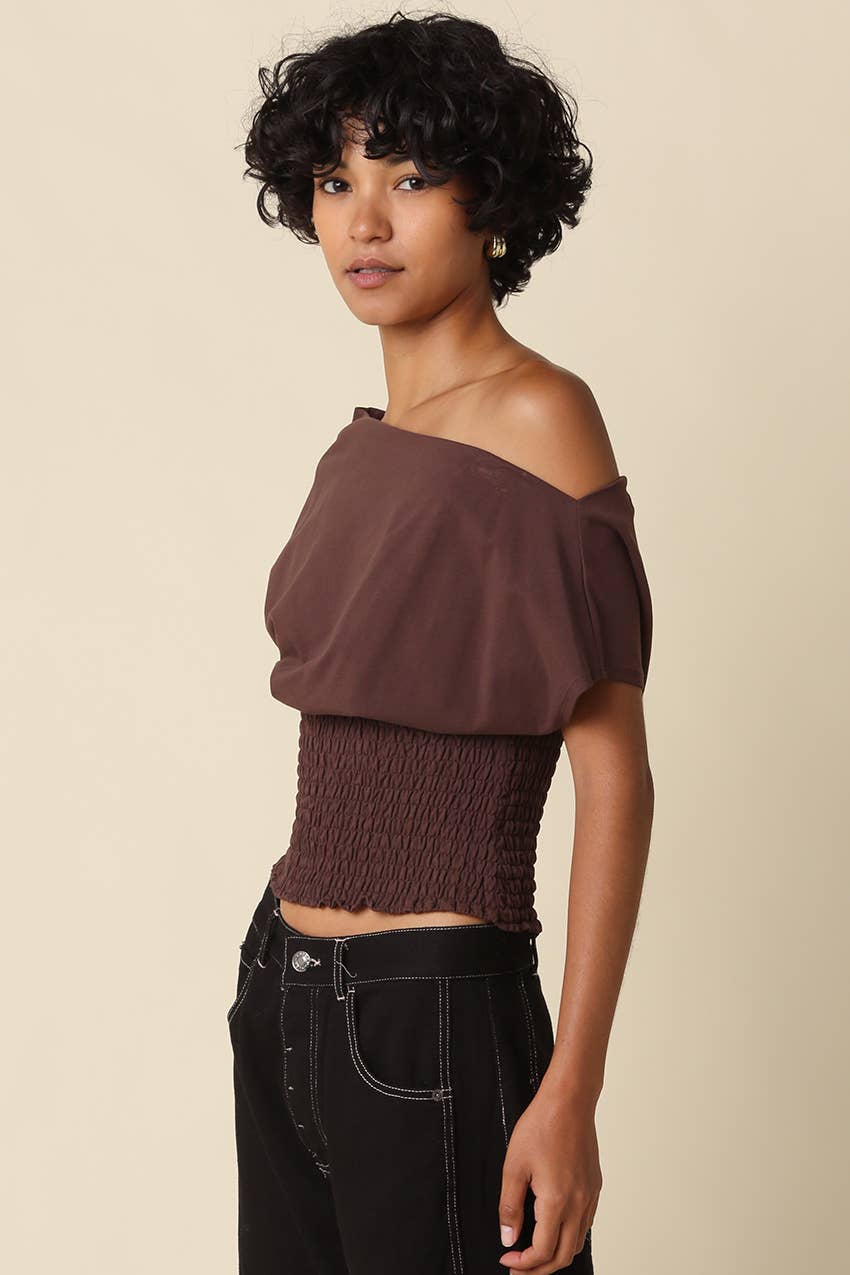 Janey Off Shoulder Smocked Top