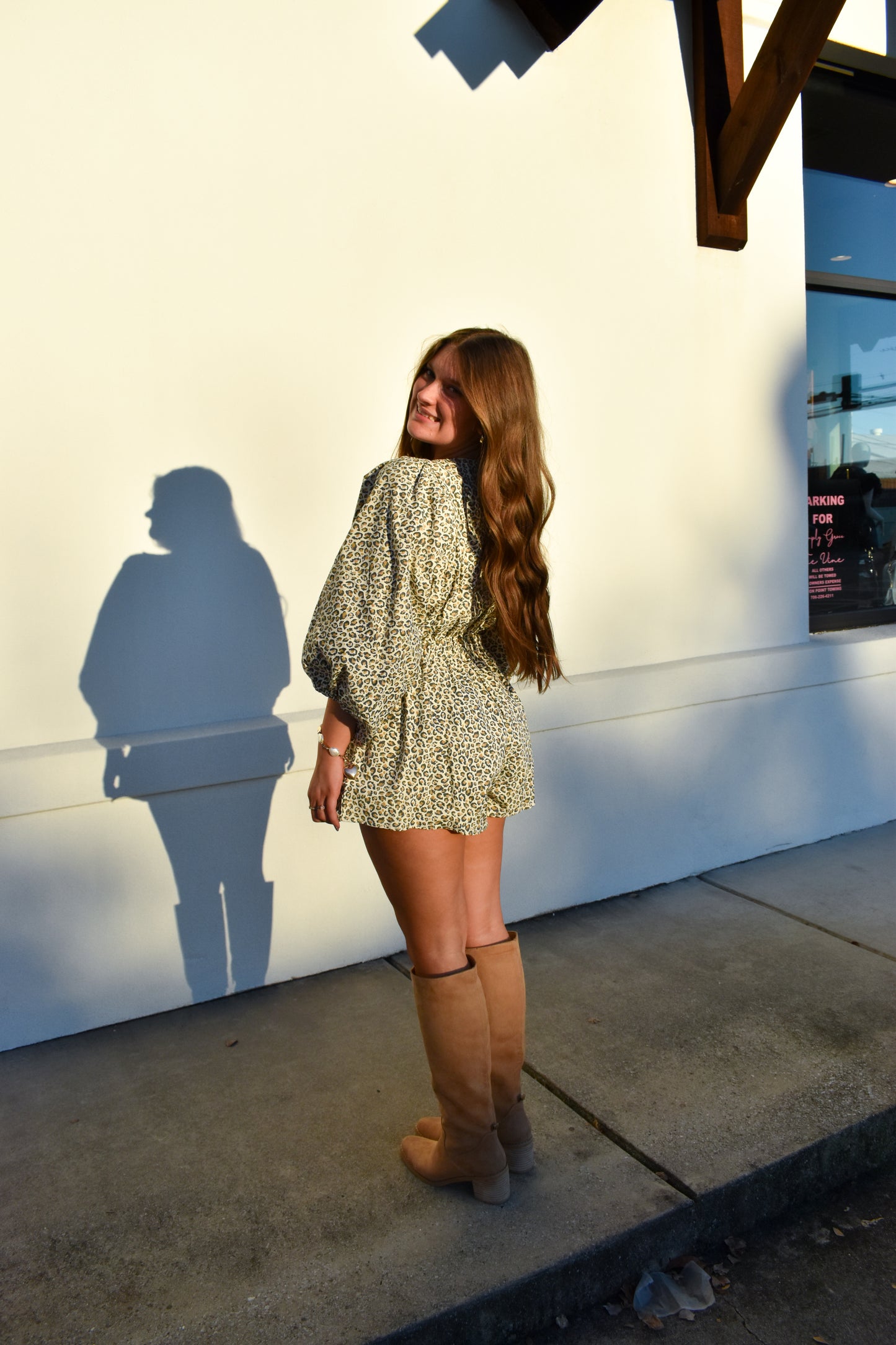 Leopard V-Neck Romper