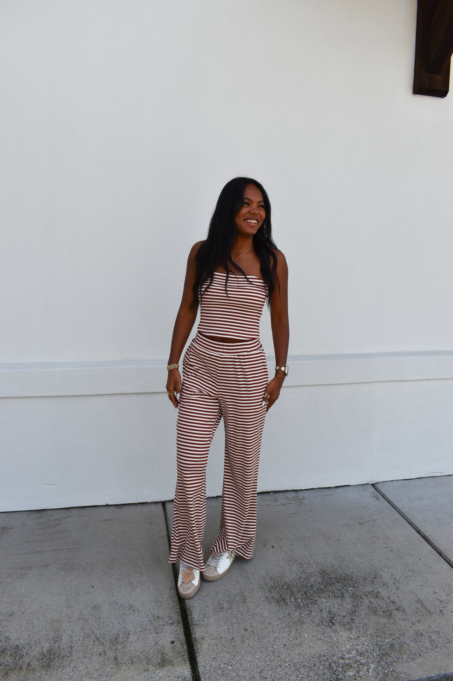 Striped Tube Top Set