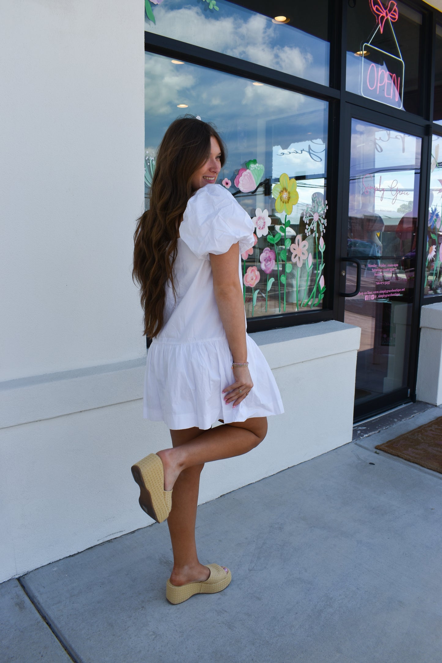 Drop Waist Mini Dress