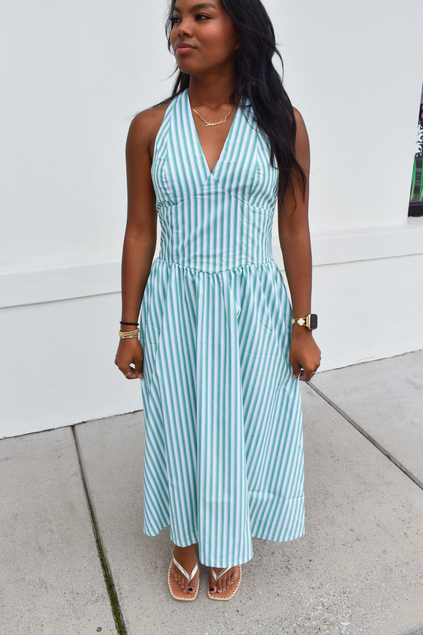 Sutton Halter Midi Dress