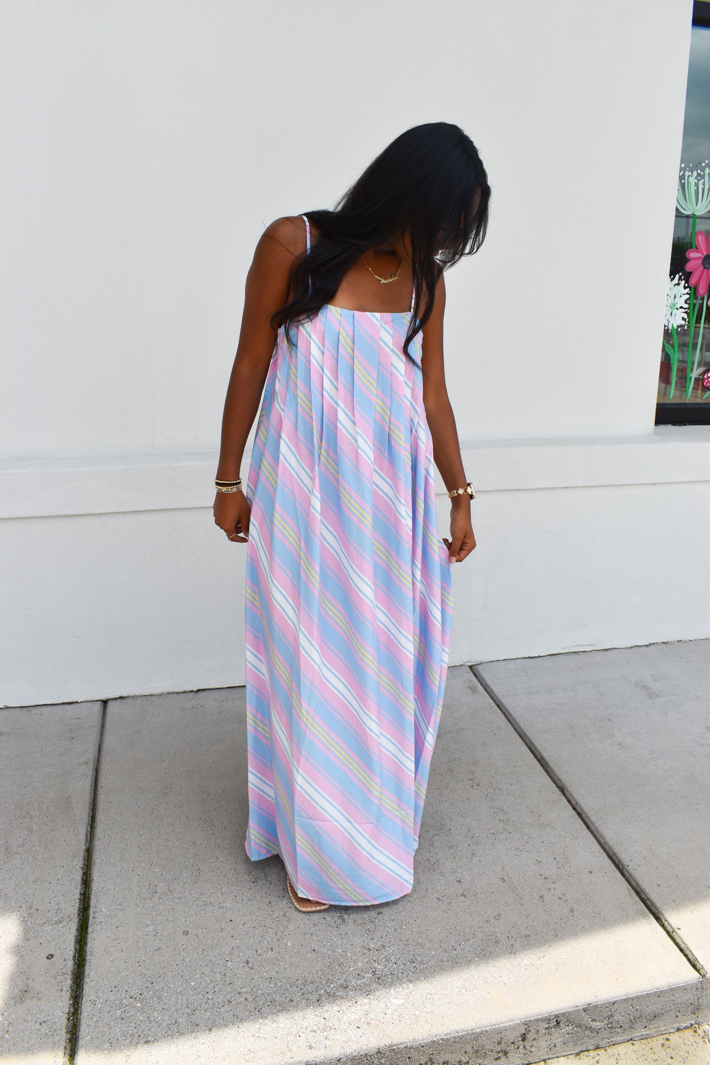 Seaside Stripe Maxi Dress