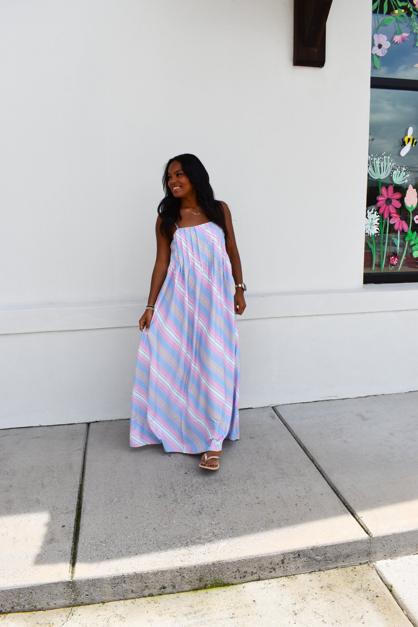Seaside Stripe Maxi Dress