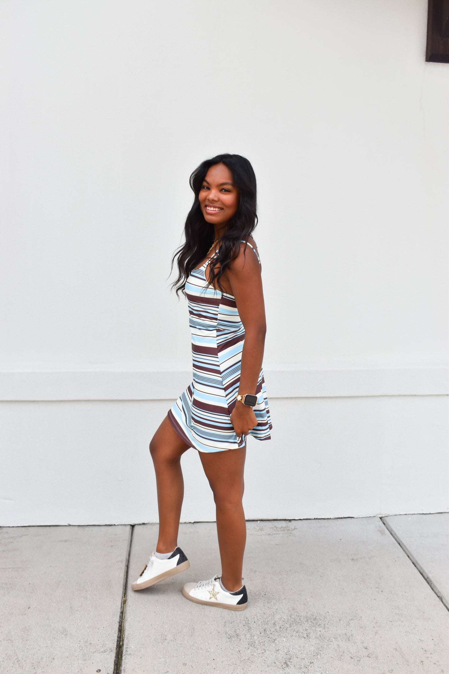 Rowan Athletic Stripe Dress