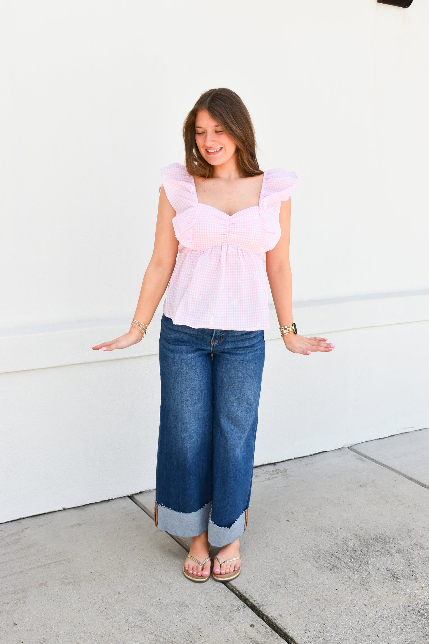 Blushing Bows Top