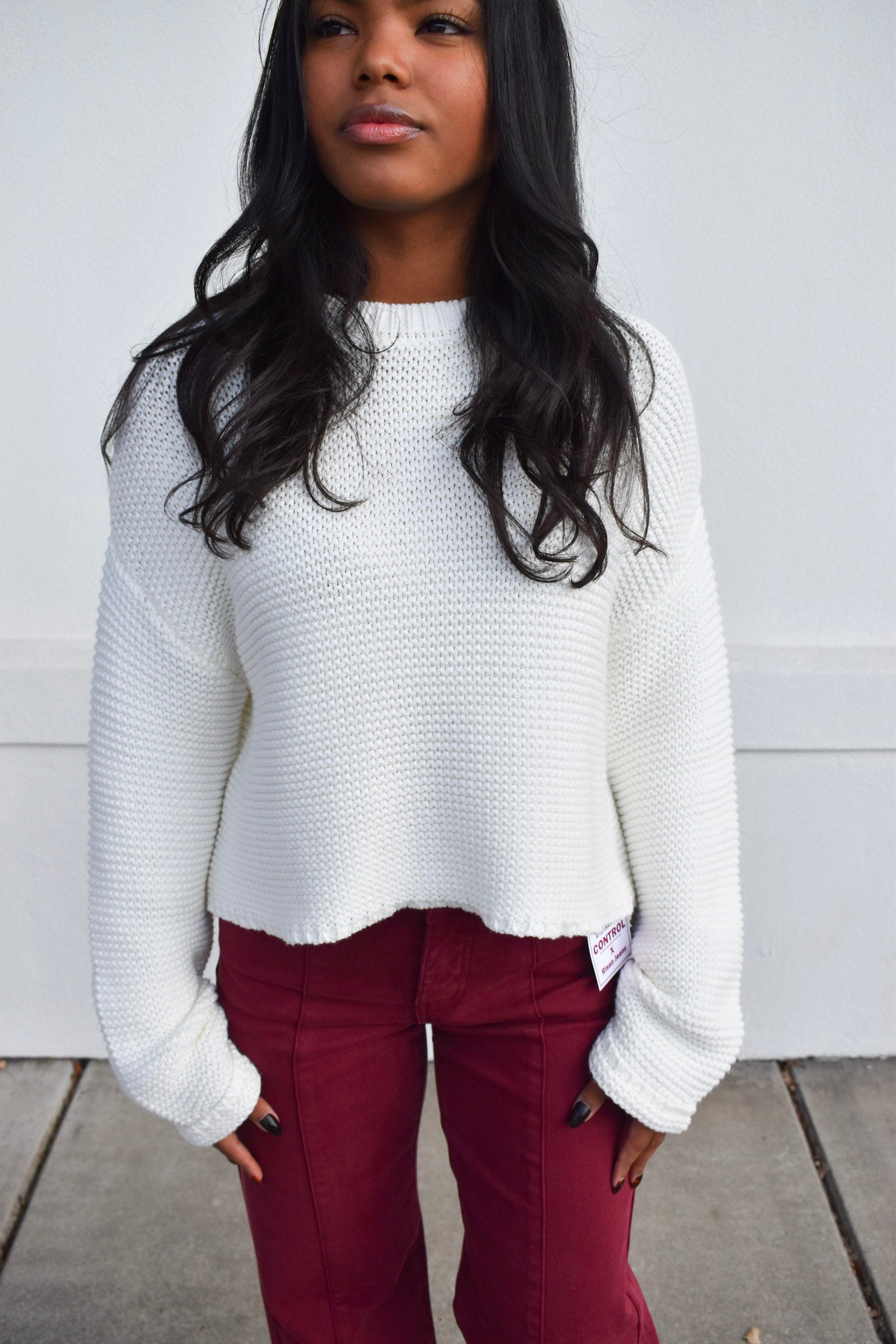 Basic Cream Sweater