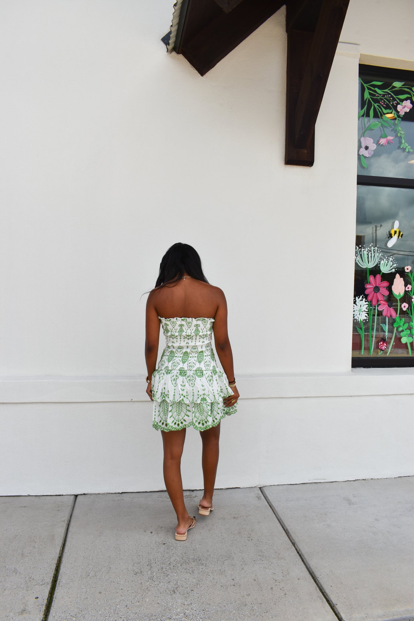 Lola Smocked Ruffle Mini Dress