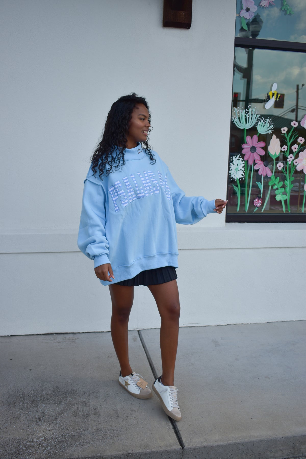 PSALMS 46:5 Double-Embroidered MockNeck