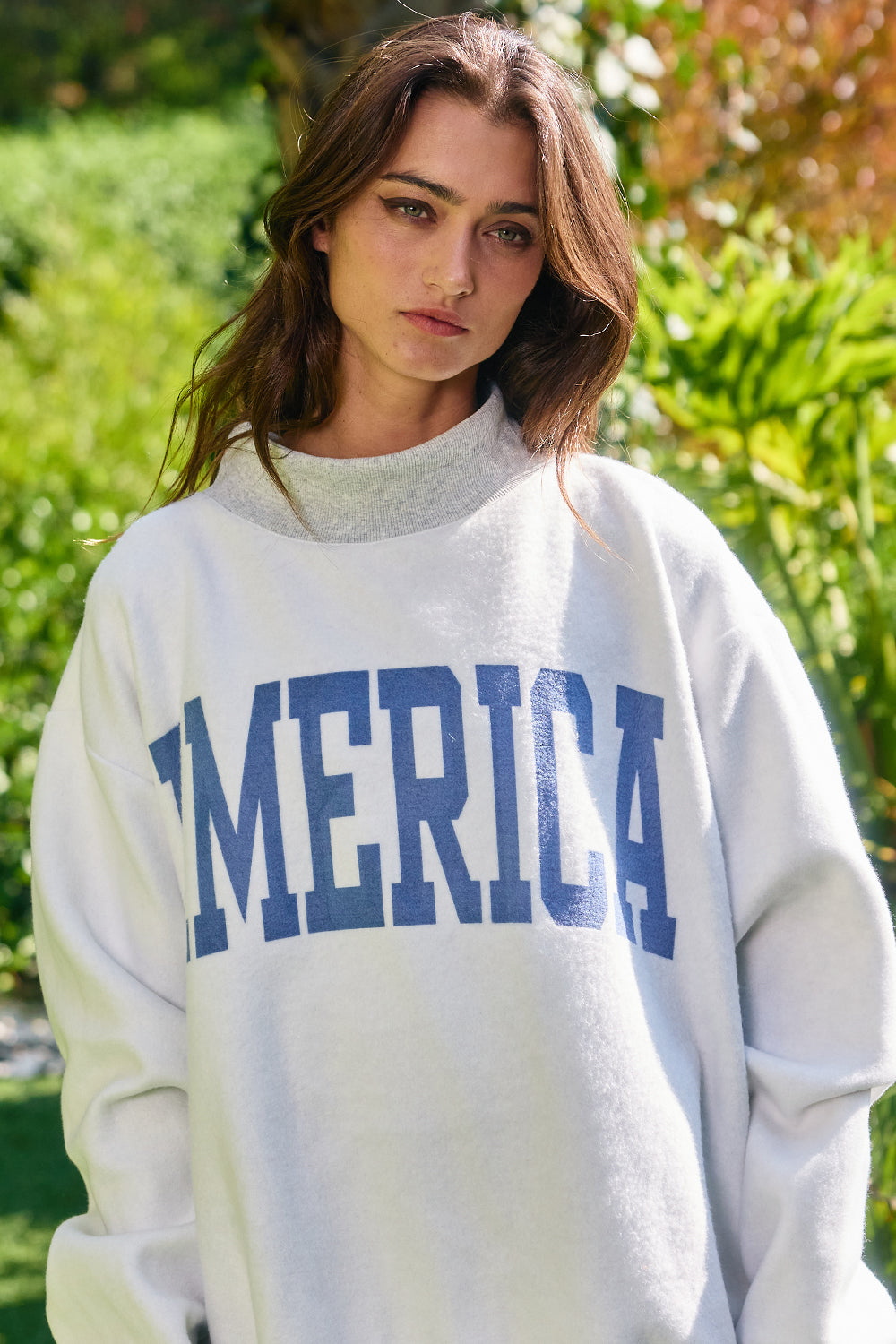 USA/America Reversible Mockneck