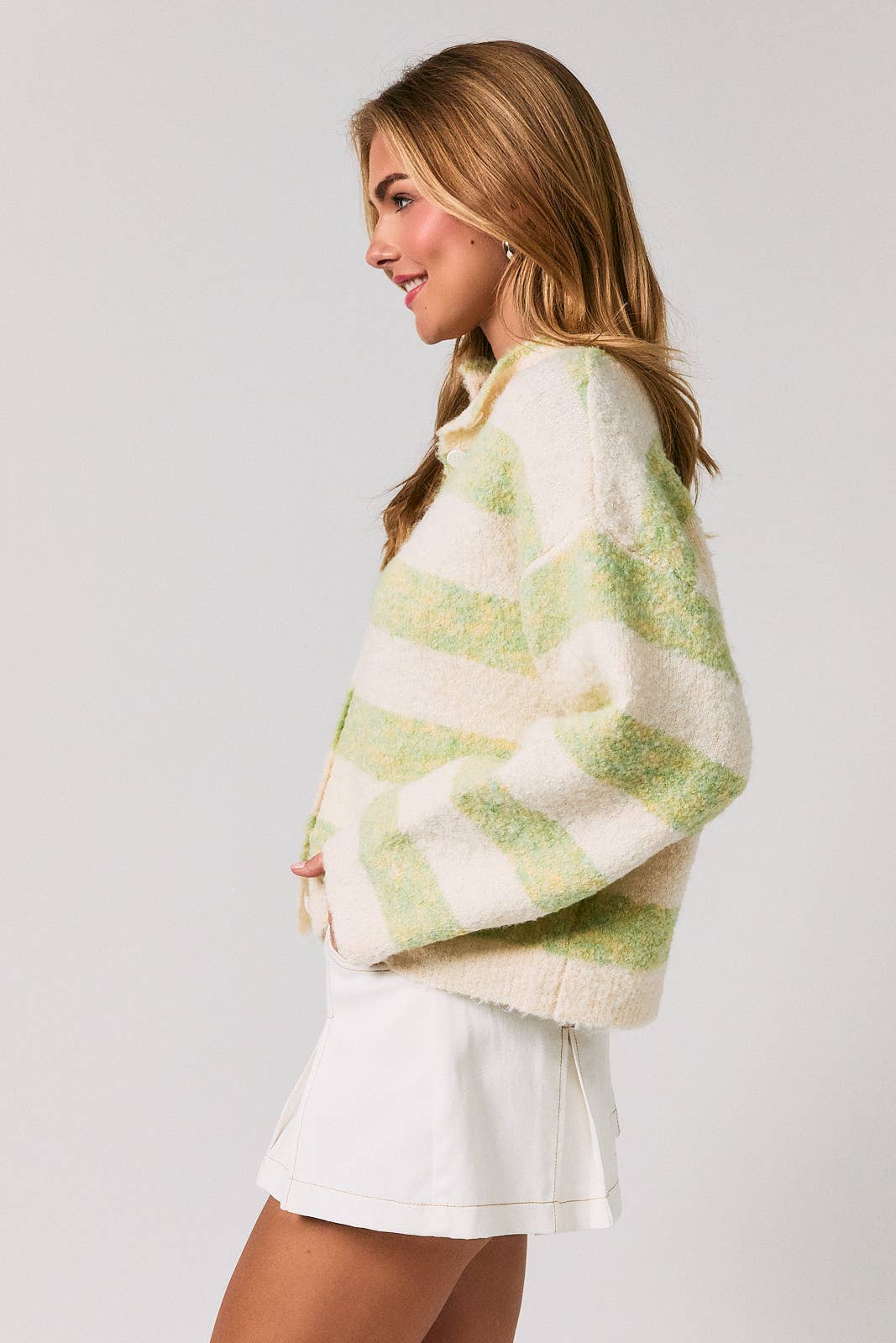 Sage & Sweet Striped Cardigan