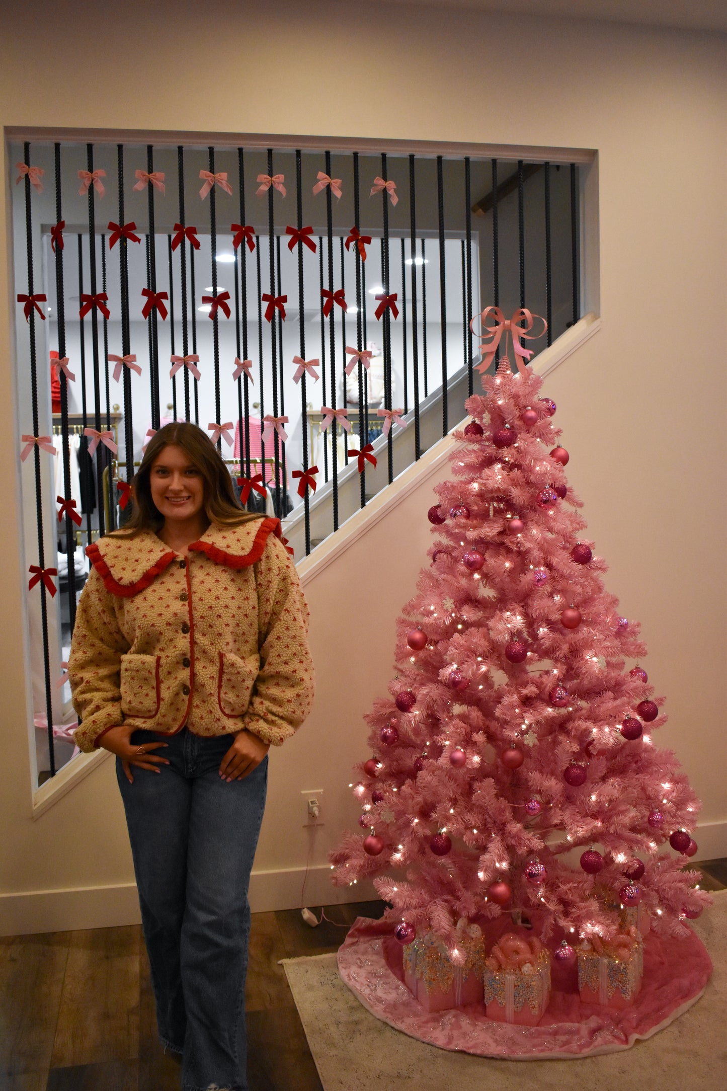 Red Heart Sherpa Jacket