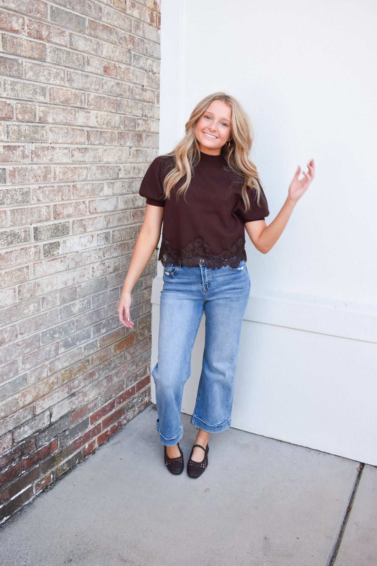 Cocoa Lace top