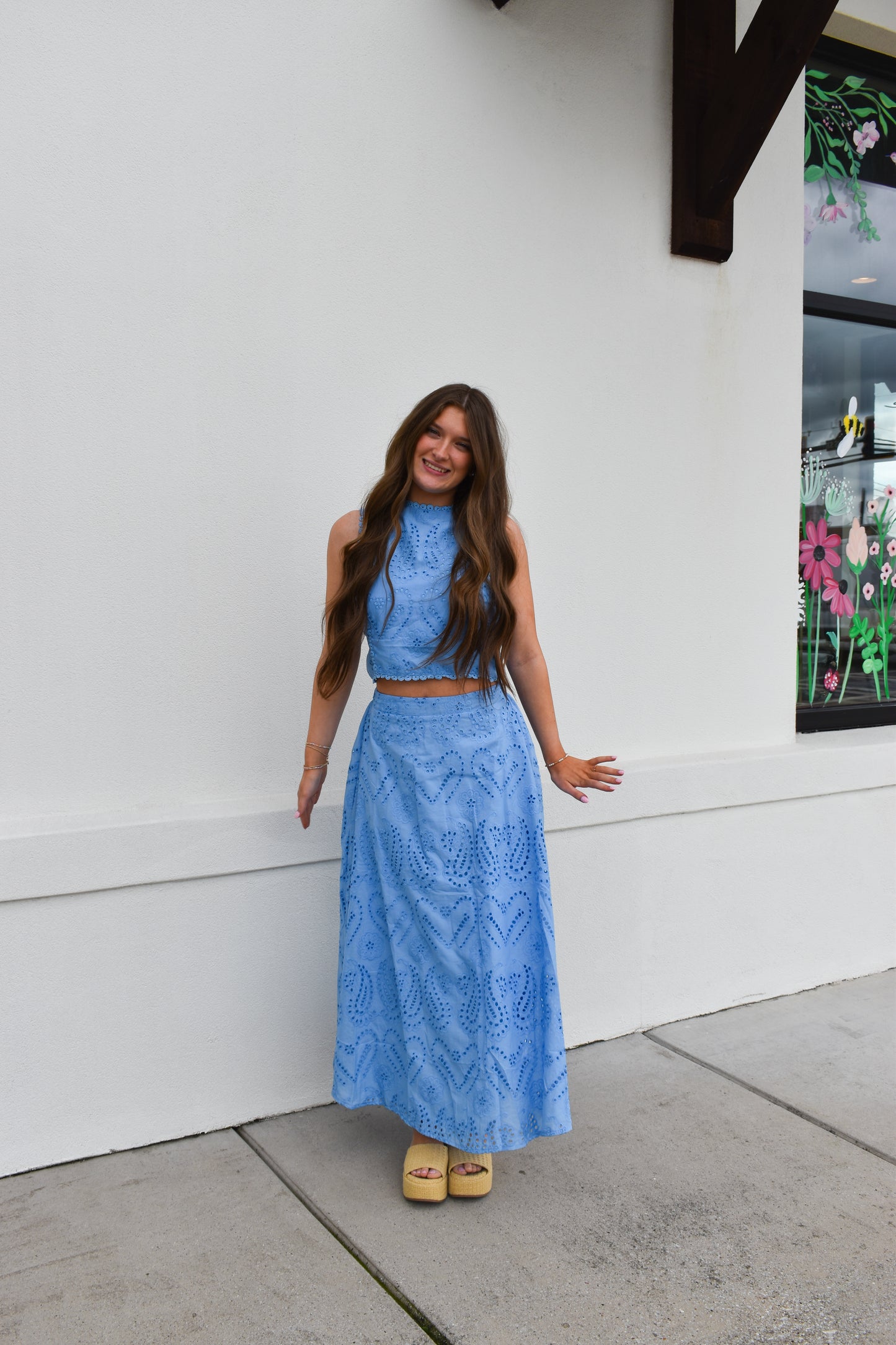 Blue Skies Eyelet Set