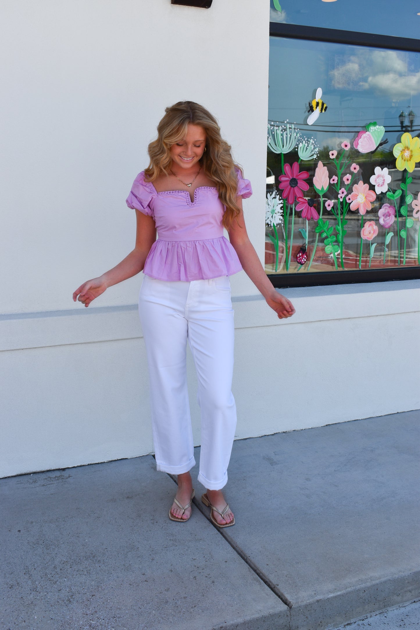 Risen Mid Rise Ankle Barrel Relaxed Baggy Pants