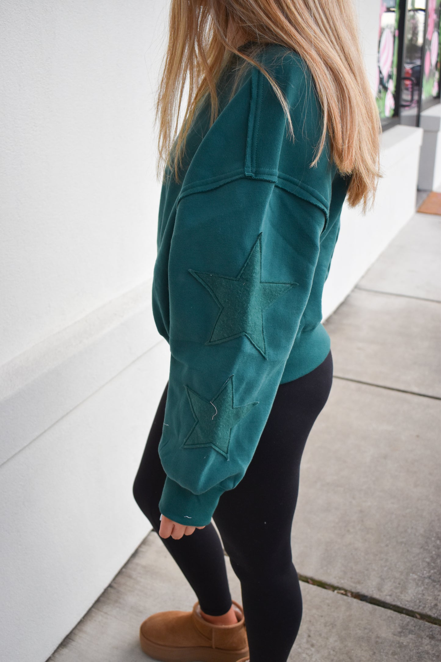 Green Star Patch Sweatshirt