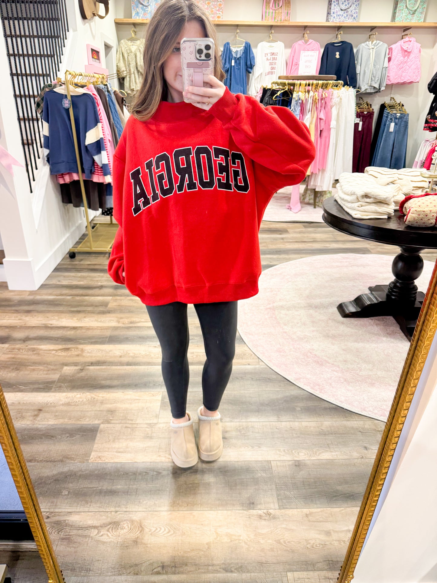 GEORGIA Reversible Mascot Mockneck