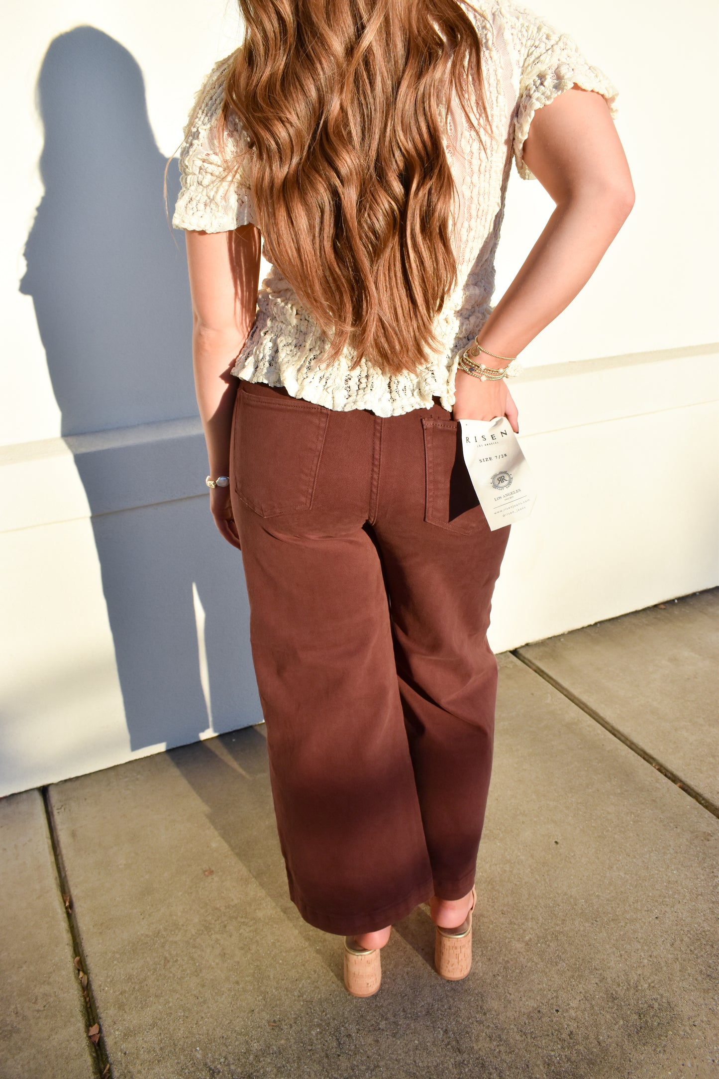 Risen Chocolate High Rise Pants
