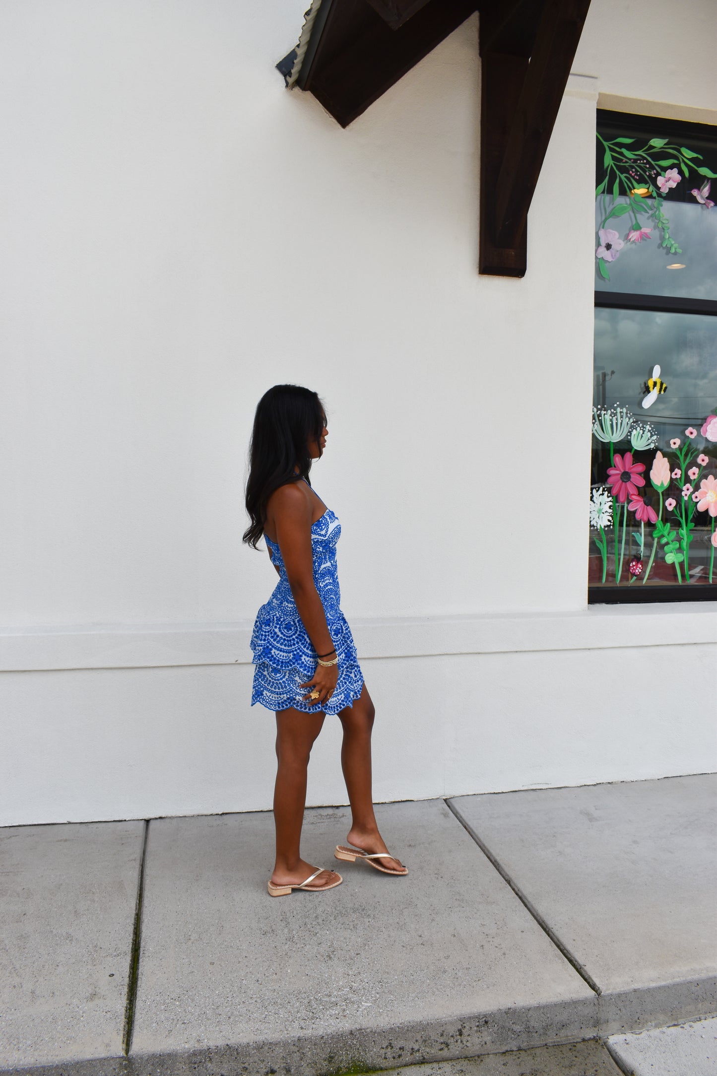 Savannah Smocked Ruffle Mini Dress