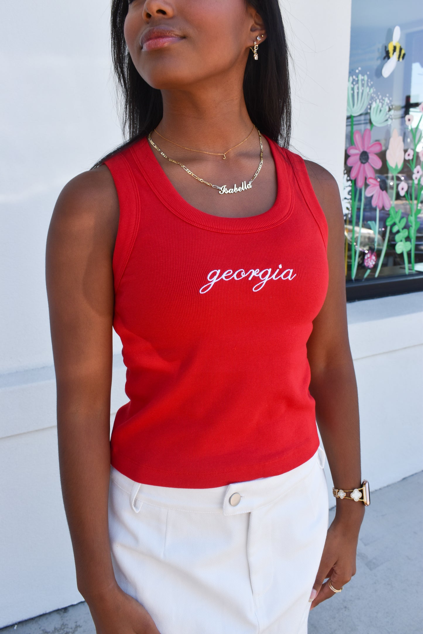 Georgia Embroidered Tank