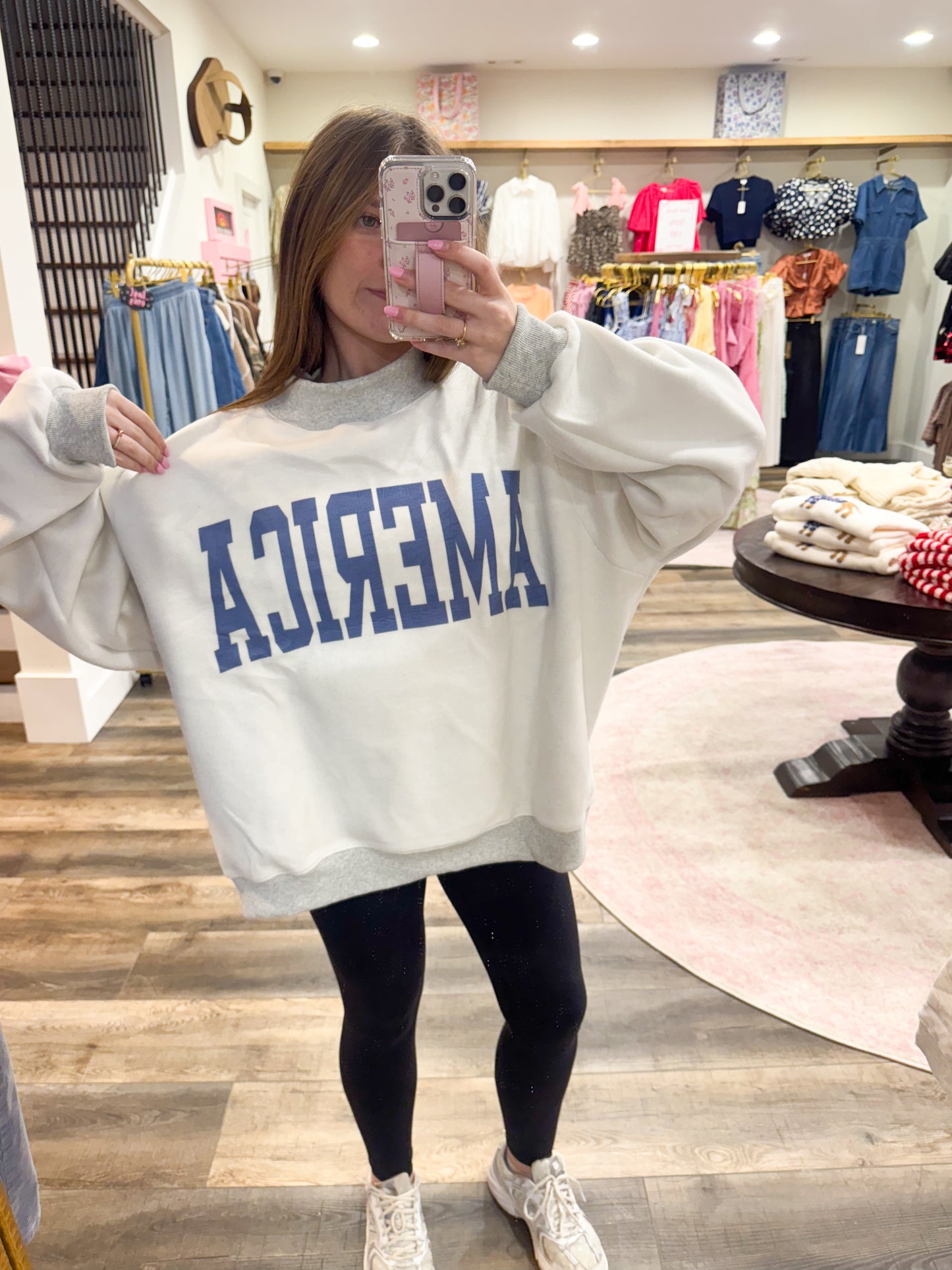 USA/America Reversible Mockneck