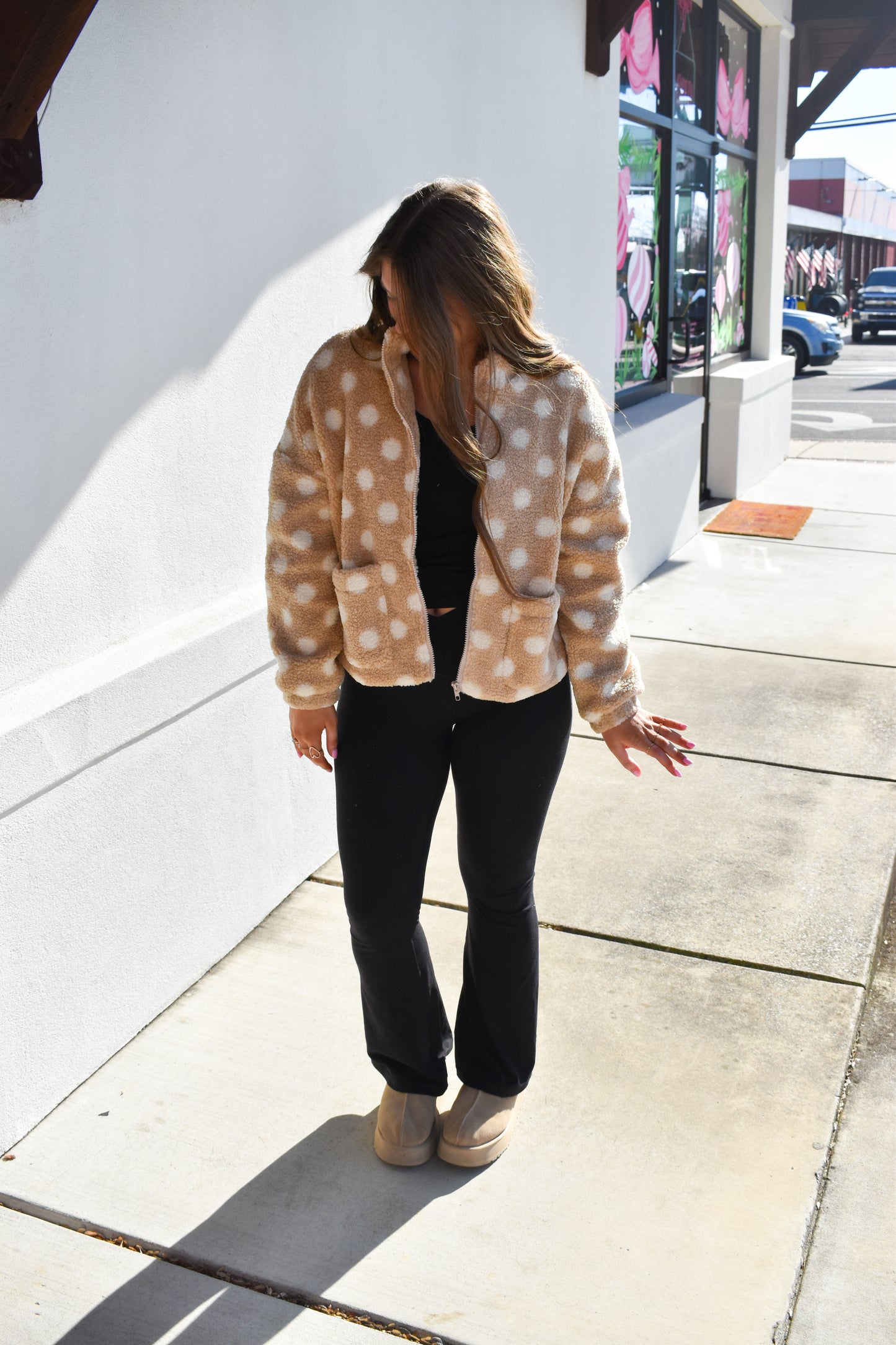 Tan Polka Dot Jacket