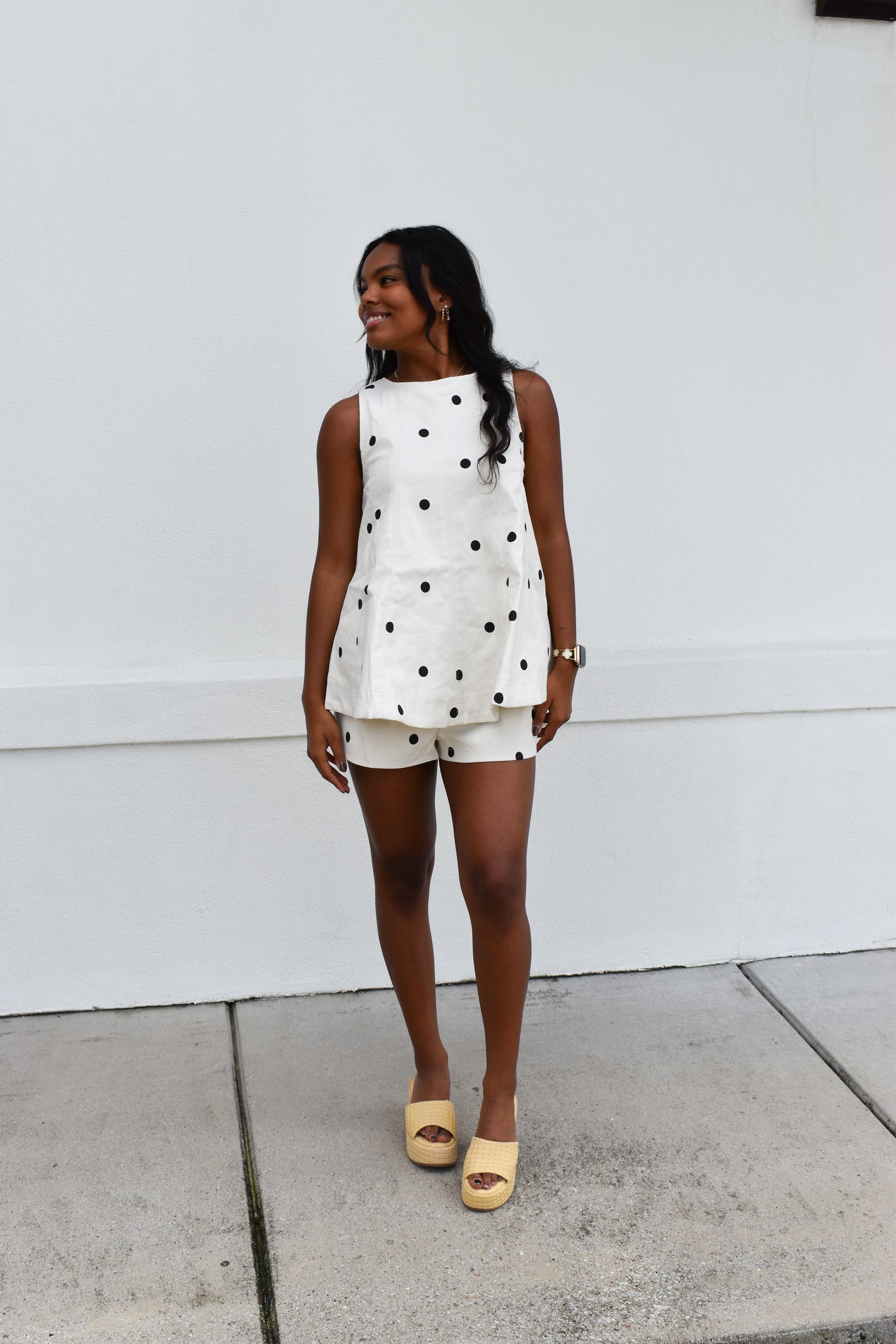Sally Polka Dot Denim Set