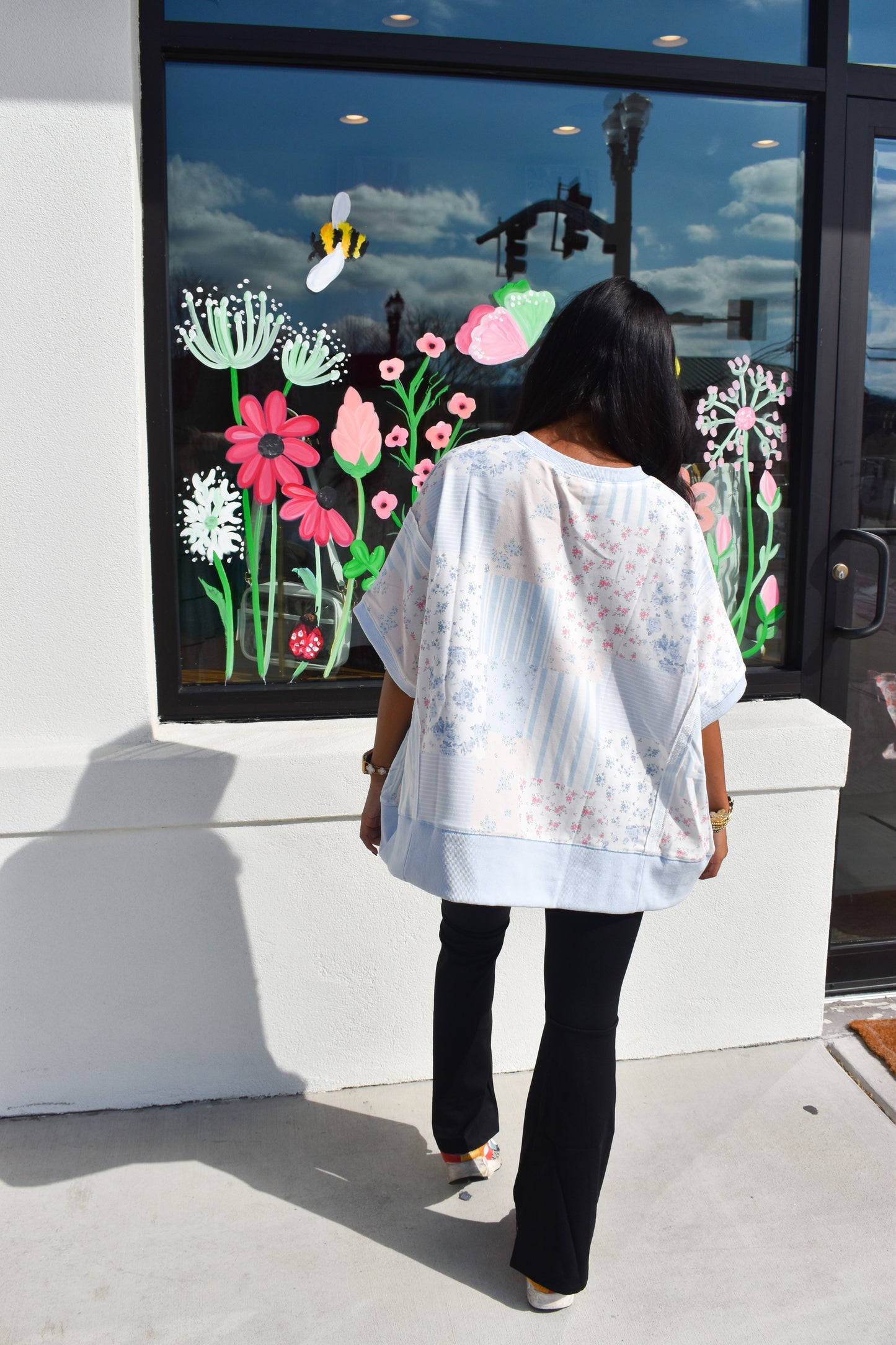 Lizzie Floral Patchwork Top