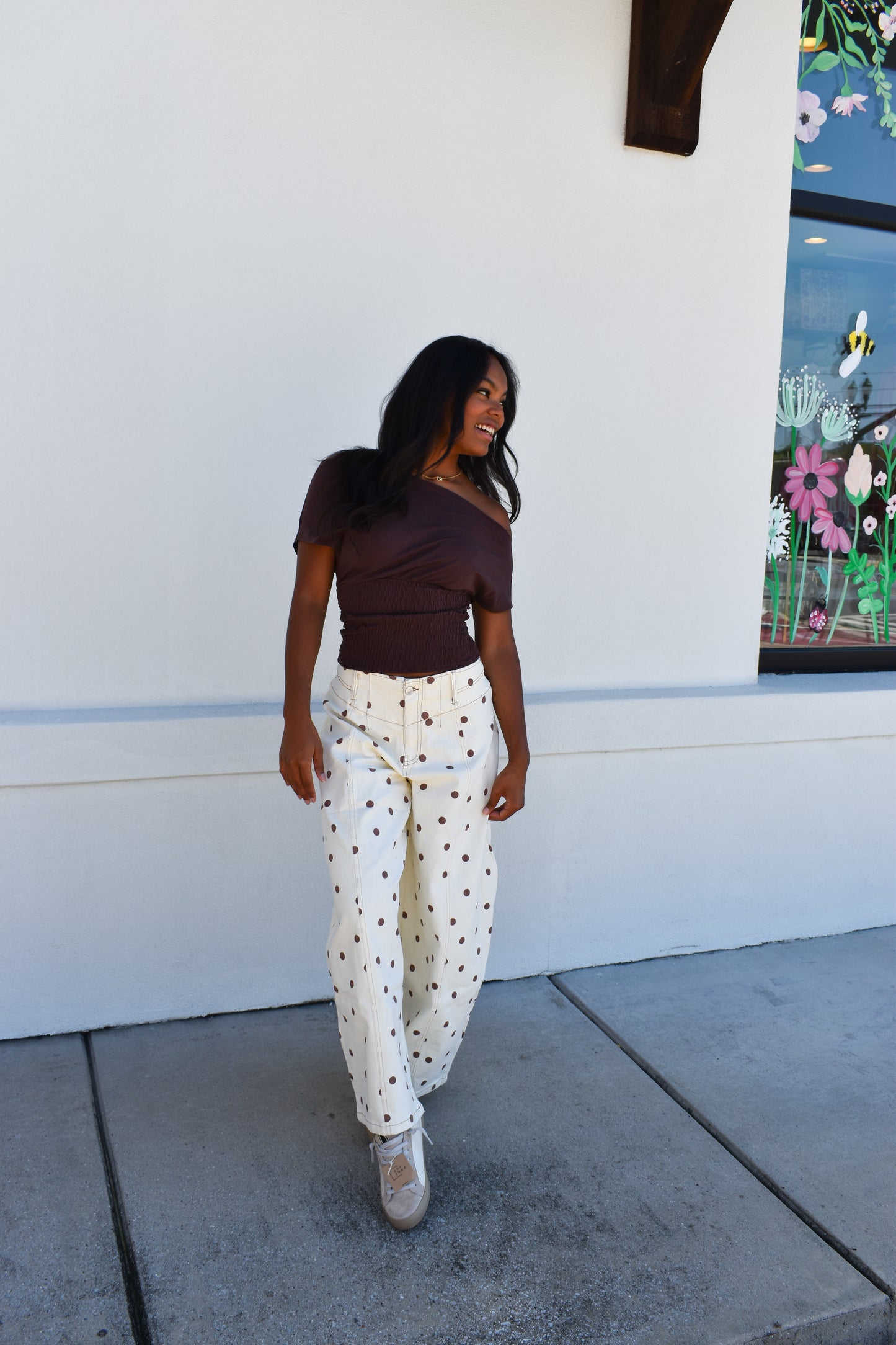 Janey Off Shoulder Smocked Top