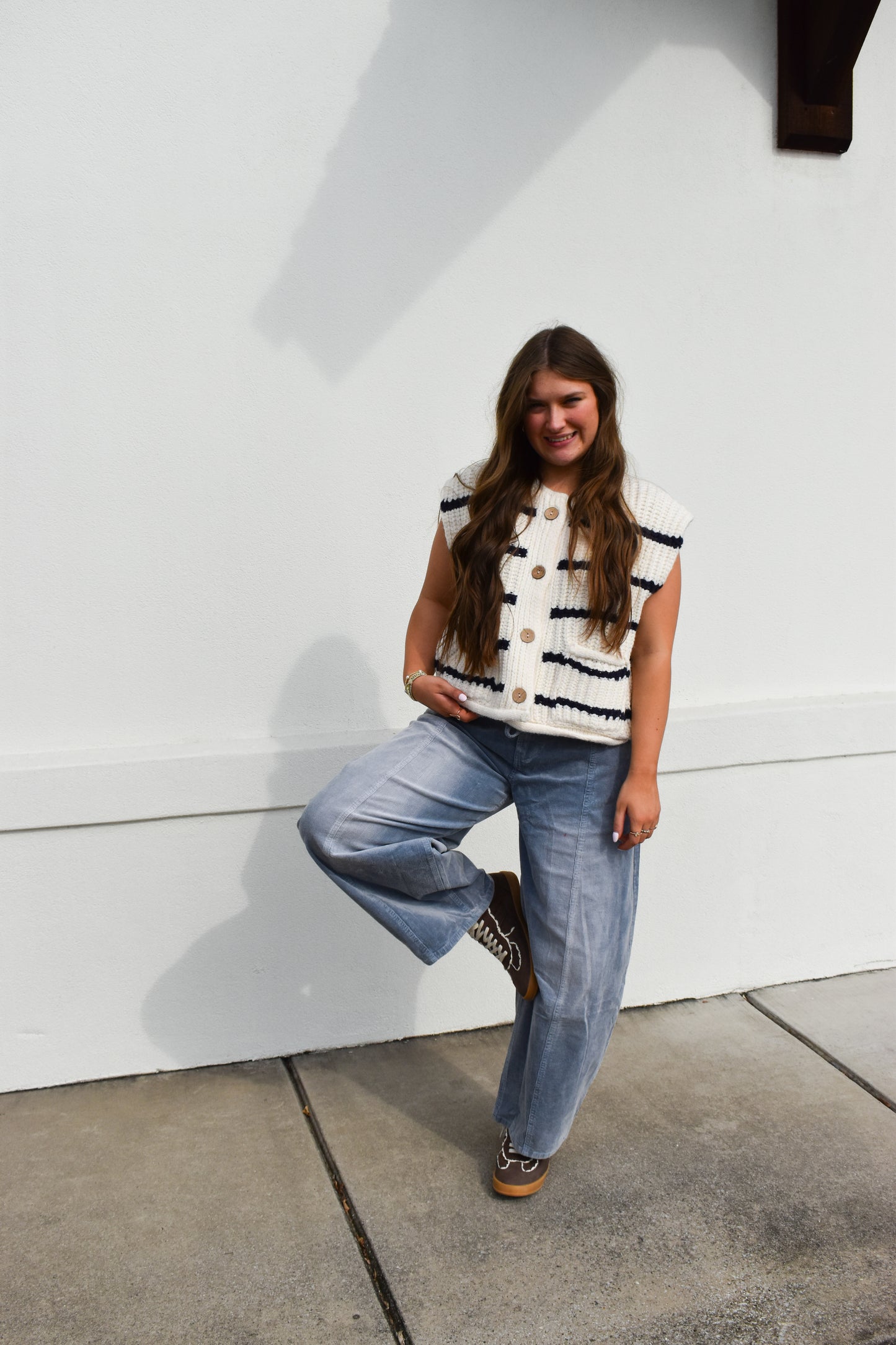 Chunky Stripe Sweater Vest