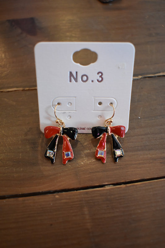 Bow Game Day Earrings