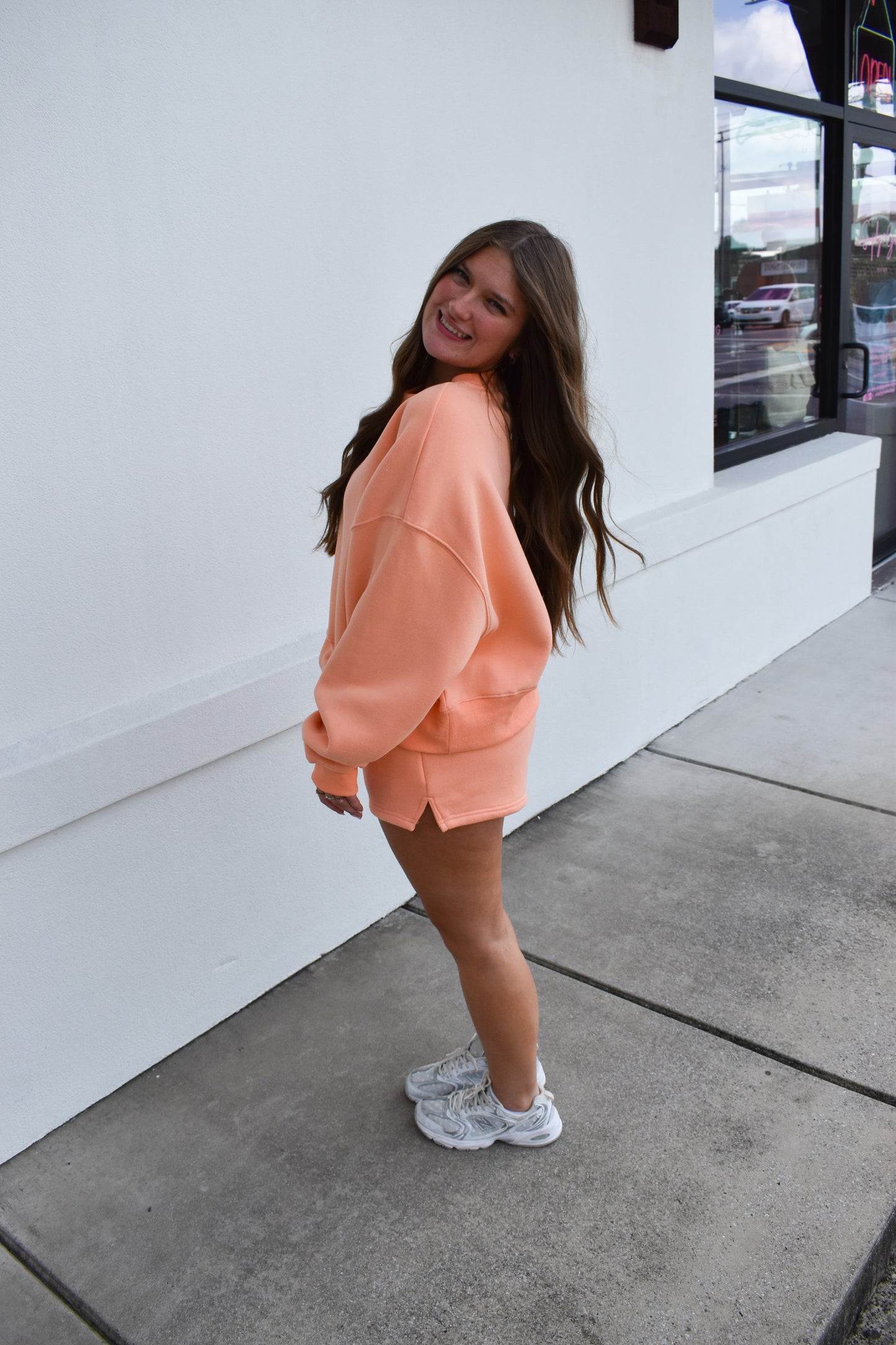 Simply Sweatshirt: Peach