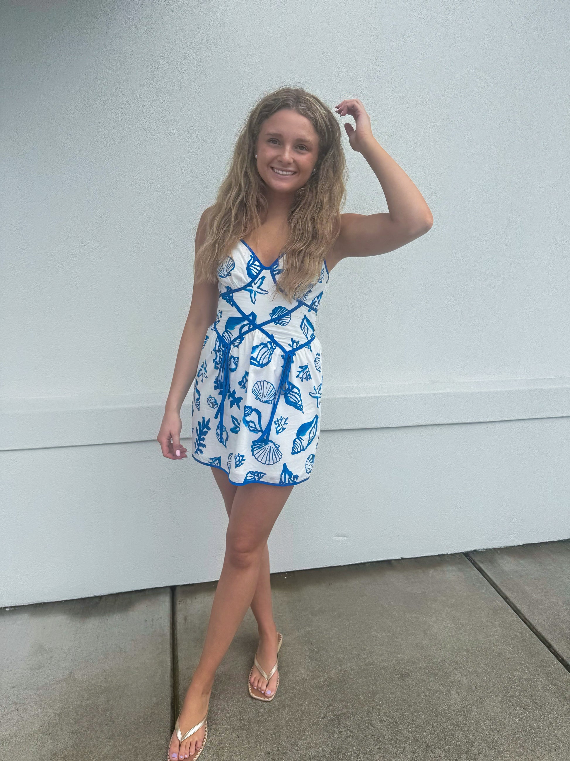 Ocean Shell Dress – Simply Grace Boutique - Main Image