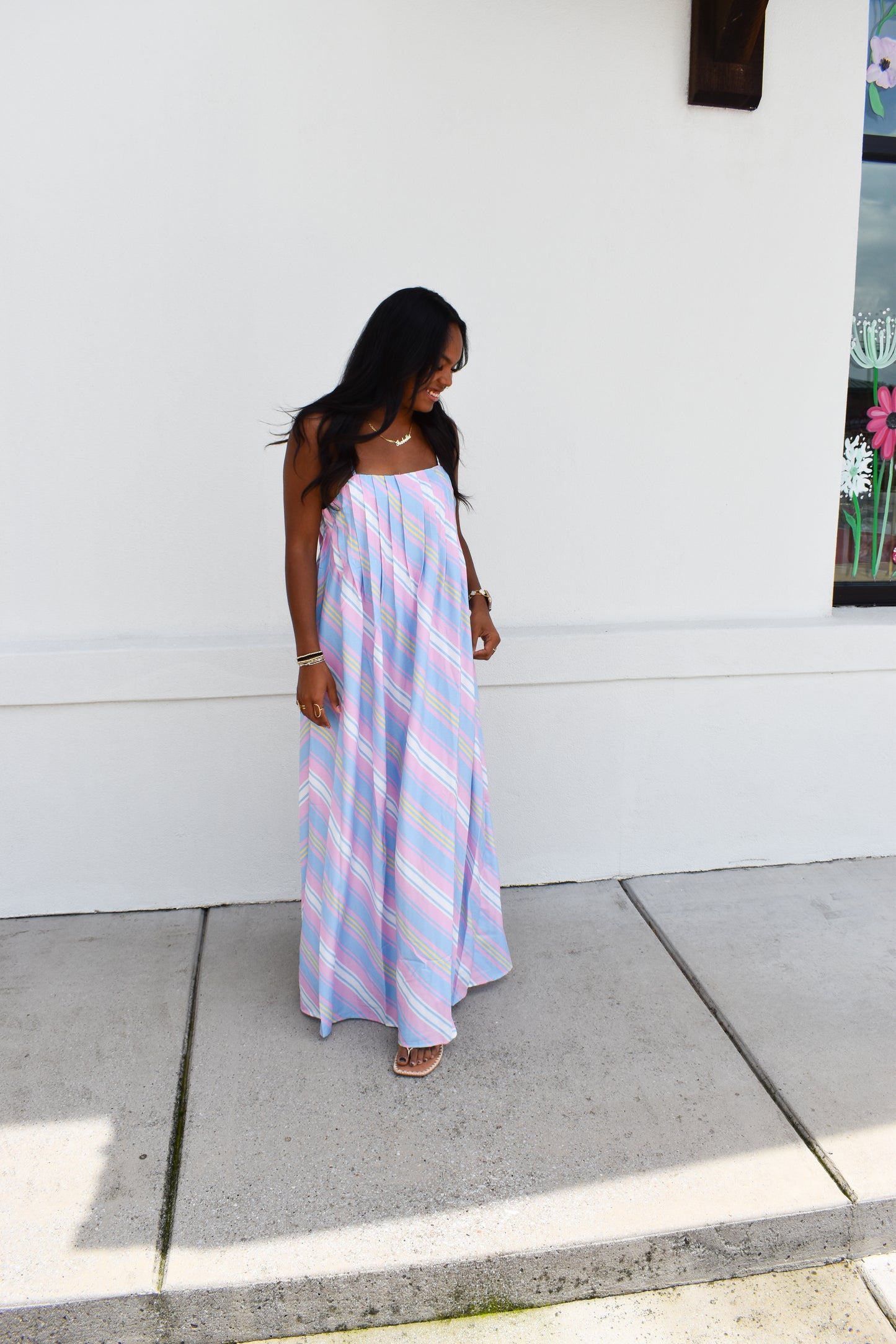 Seaside Stripe Maxi Dress