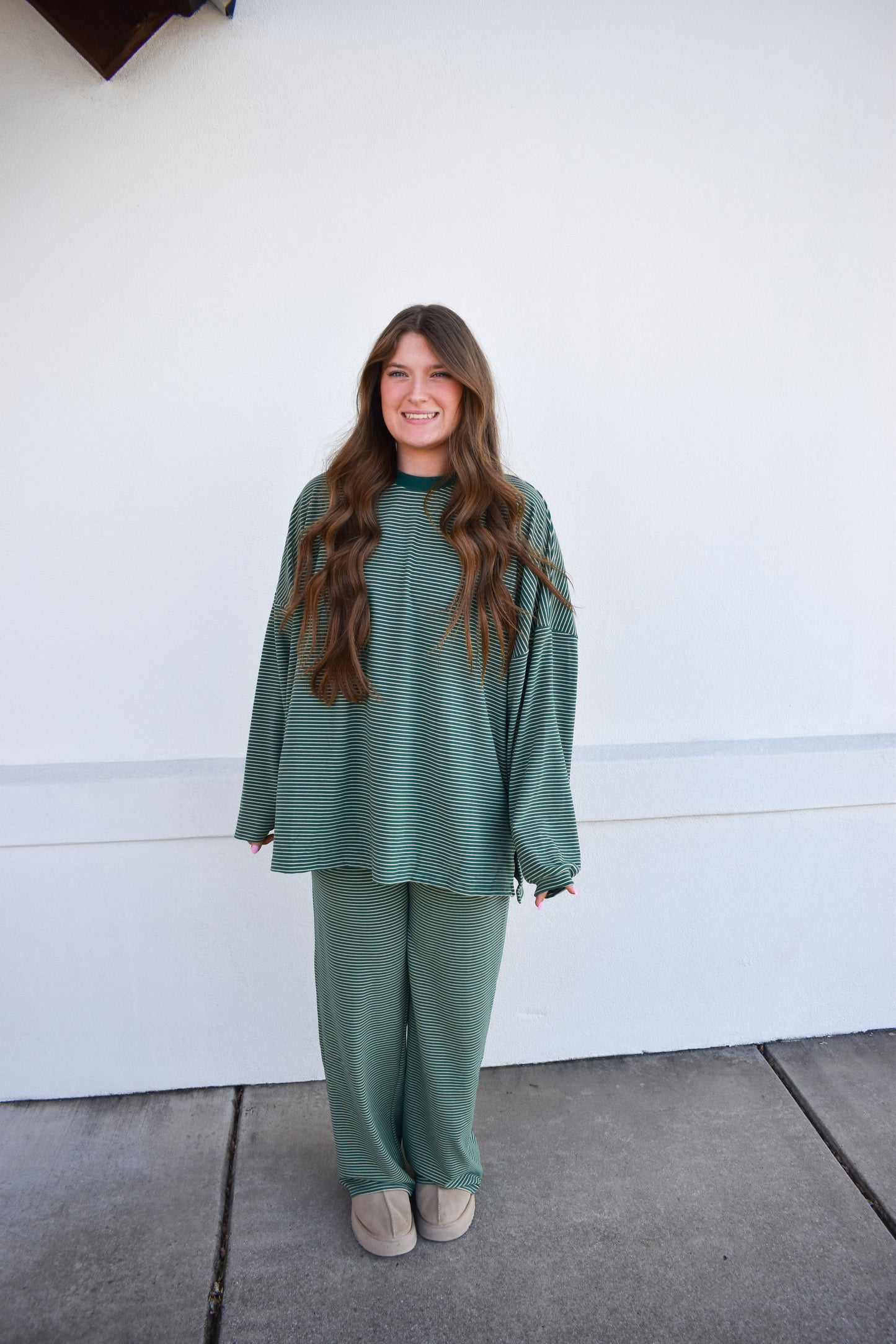 Levi Green Stripe Pants