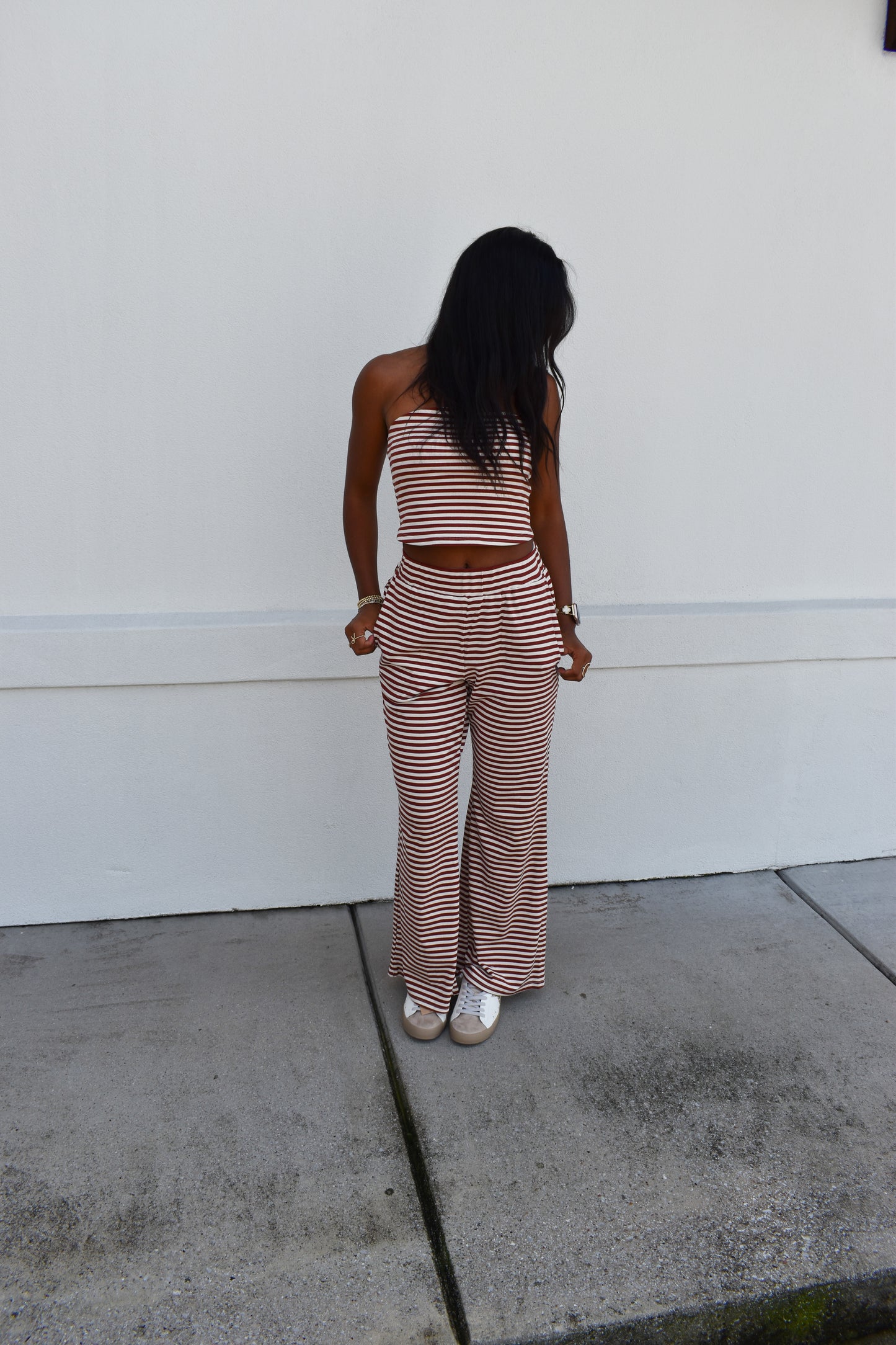 Striped Tube Top Set