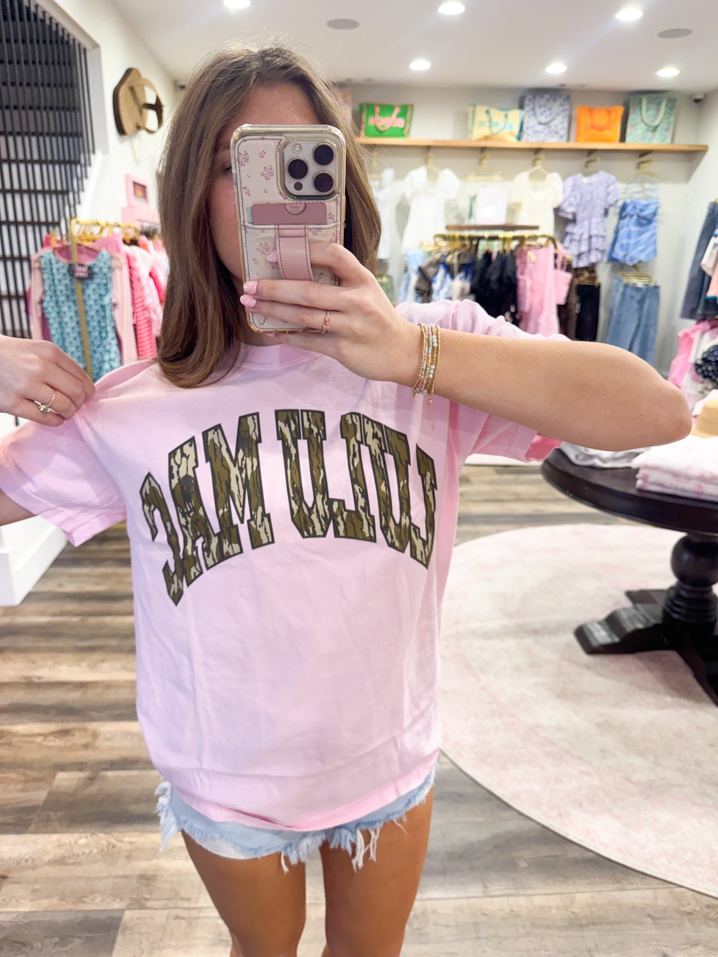 Lulu Mac Mossy Oak Bottomland Adult Blossom Comfort Colors Mossy Oak Tee