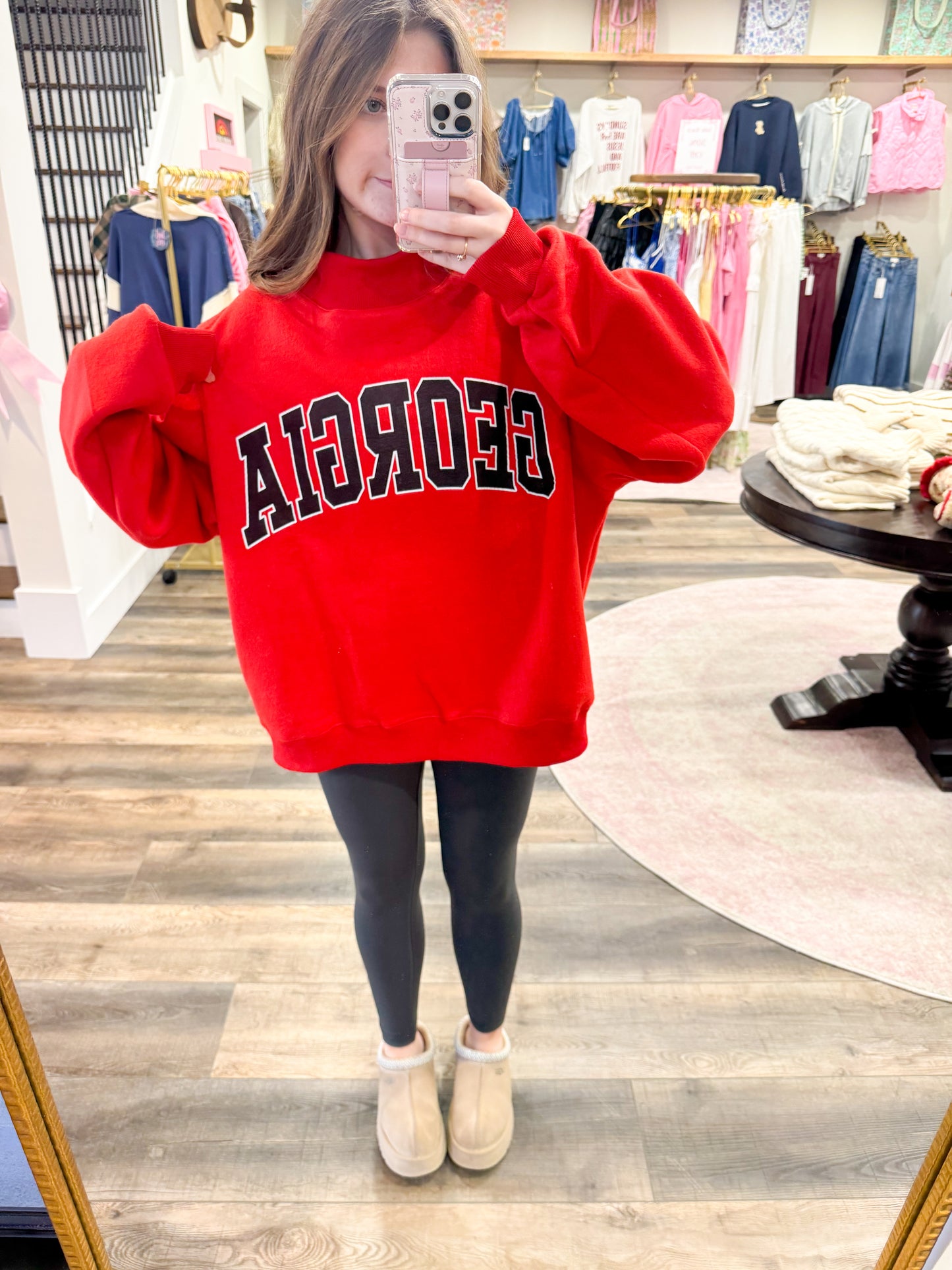 GEORGIA Reversible Mascot Mockneck