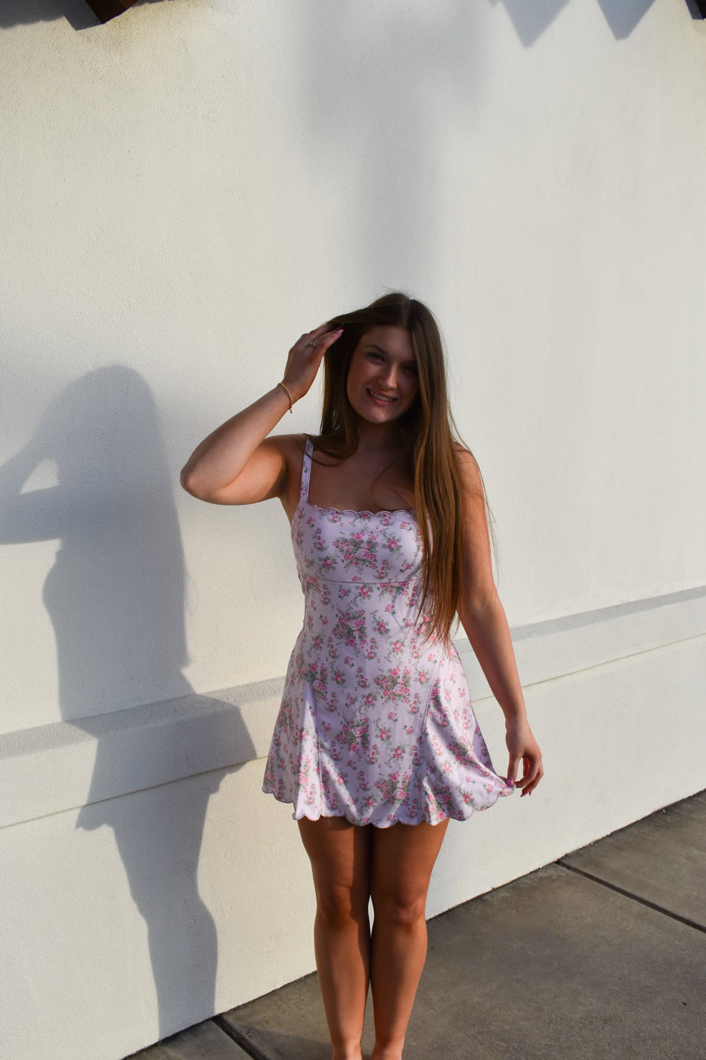 Poppy Scallop Detailed Active Dress