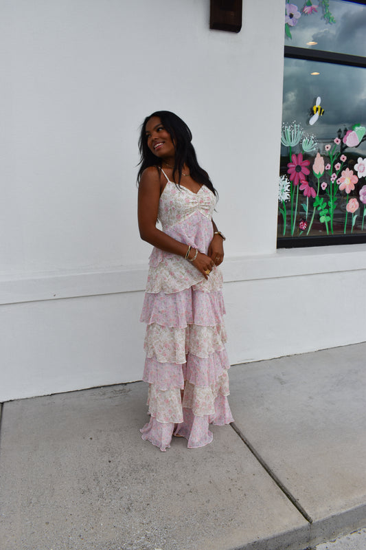 Amelia Romantic Tiered Maxi Dress