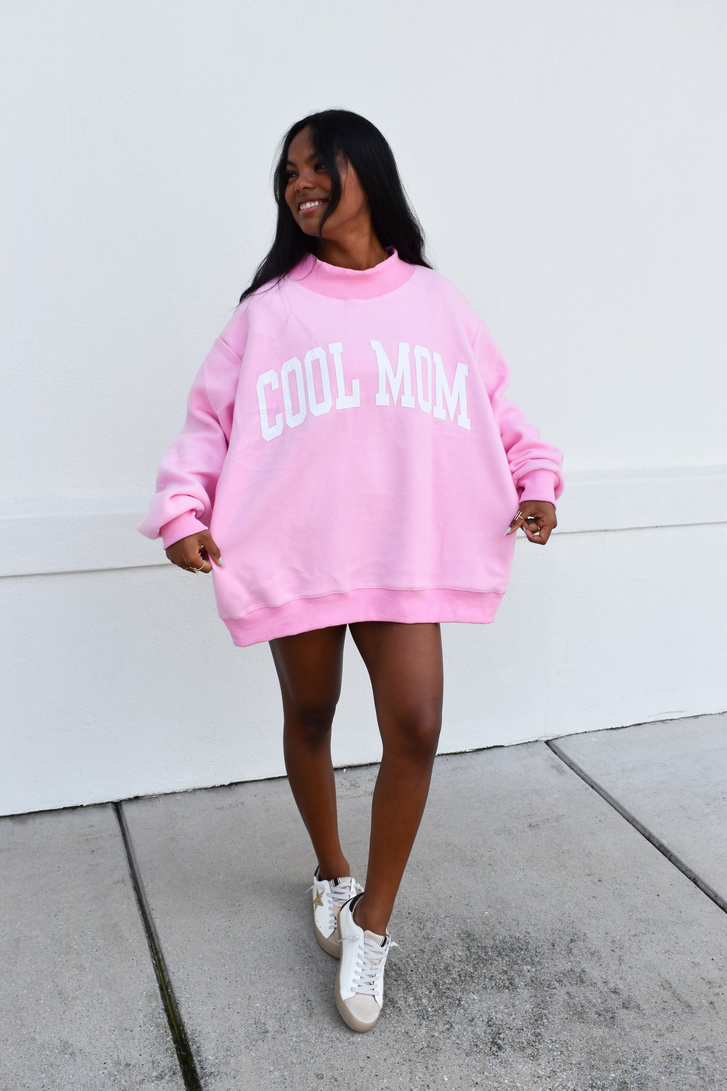 "Mother"  Reversible Mockneck