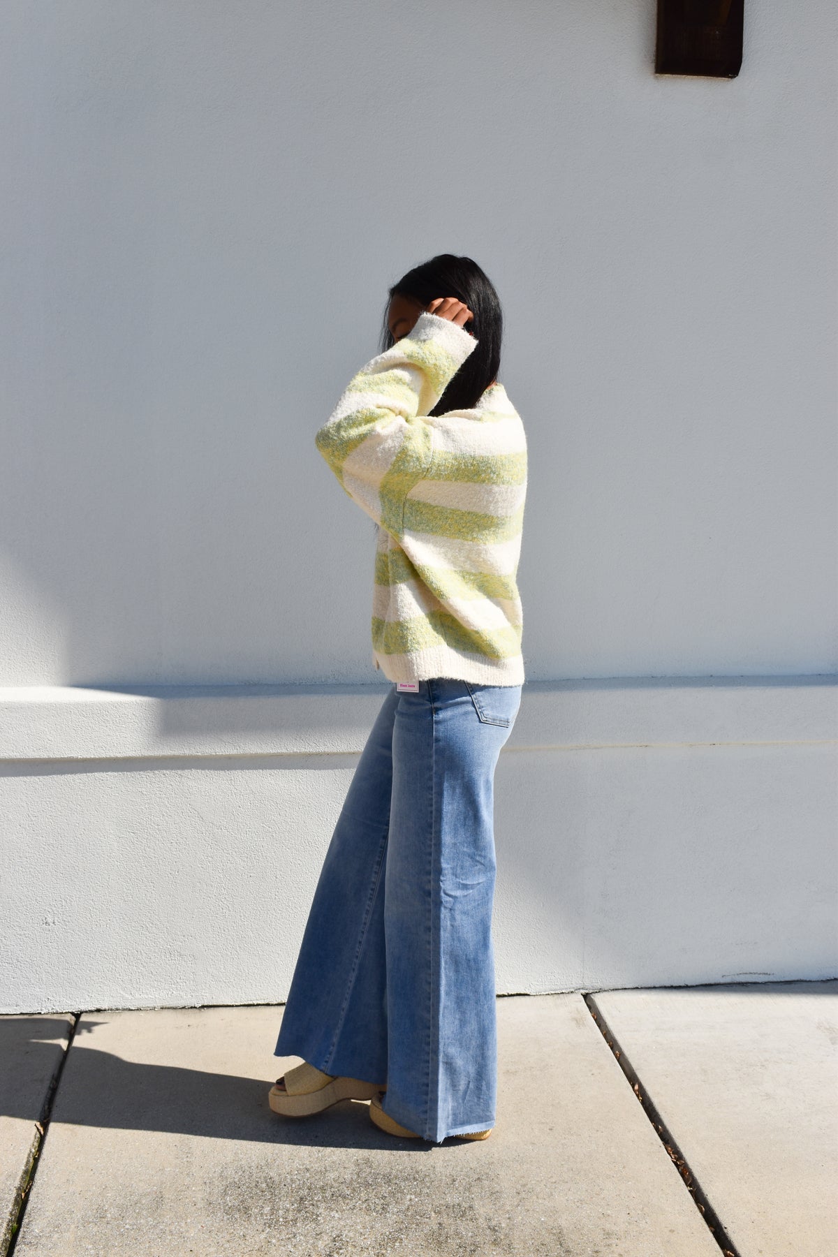Sage & Sweet Striped Cardigan