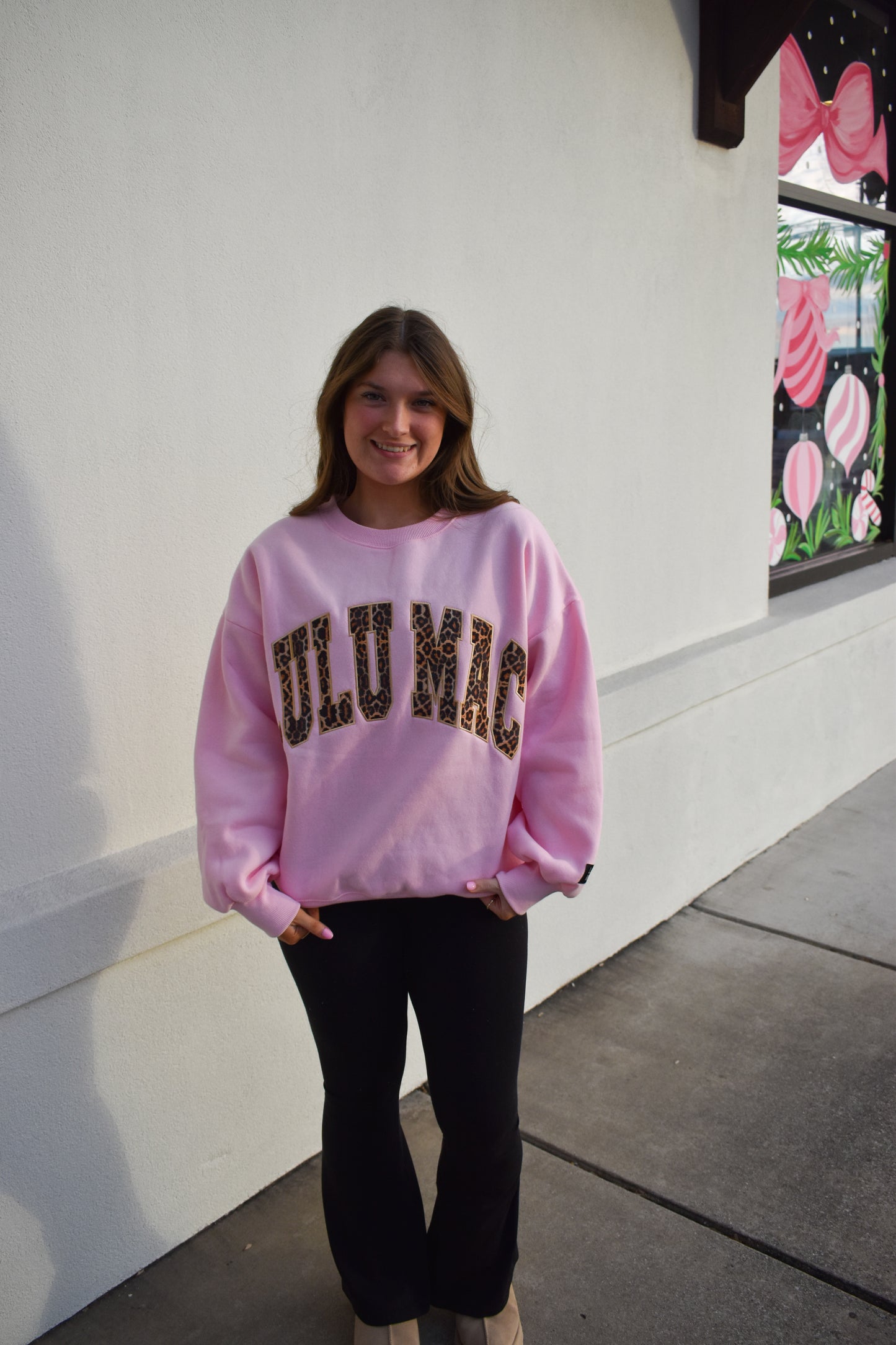 Leopard Lulu Mac Pink Sweatshirt
